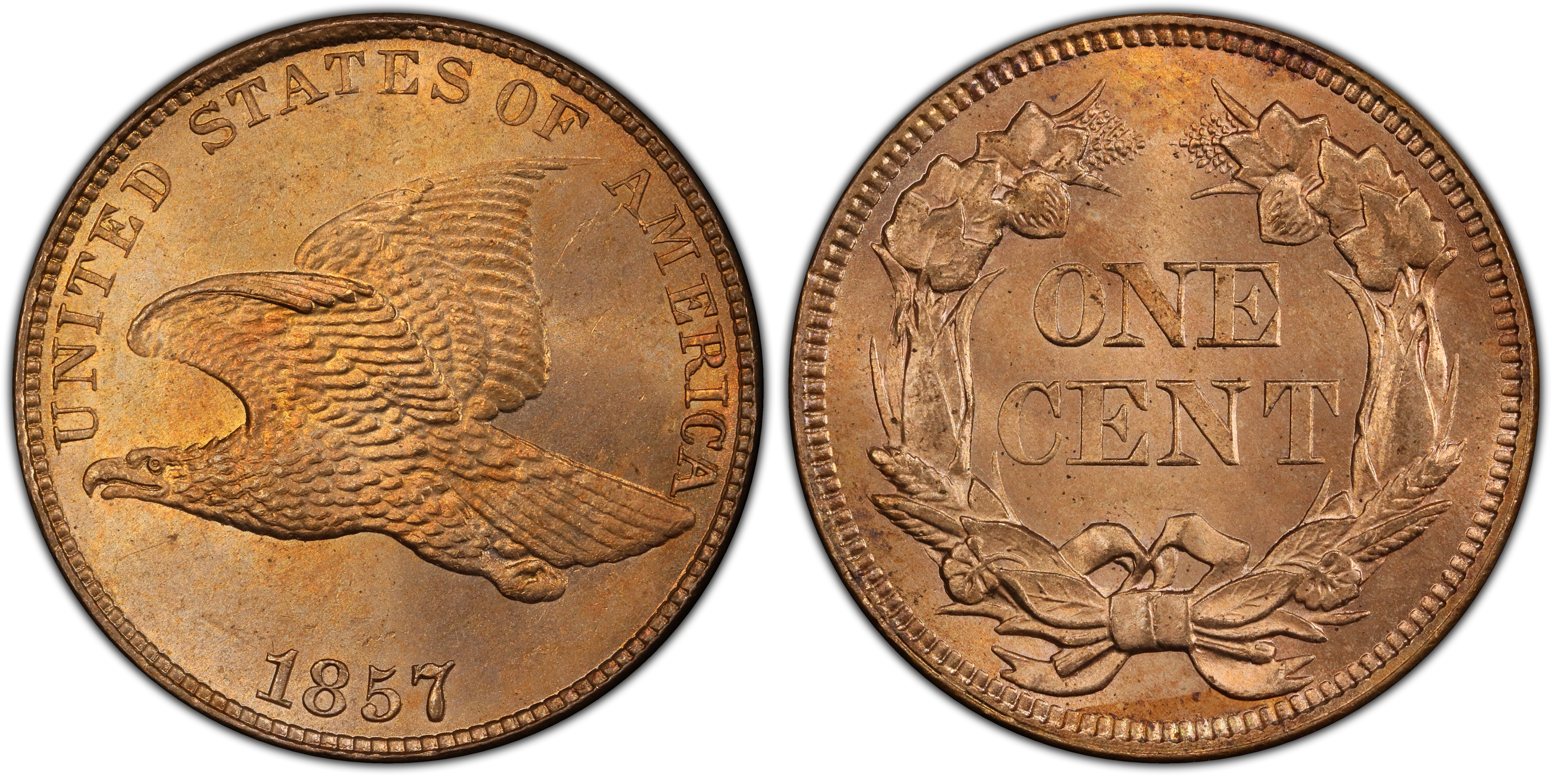 1857 1C DDO FS 101 S 4 Flying Eagle Regular Strike Flying Eagle Cent