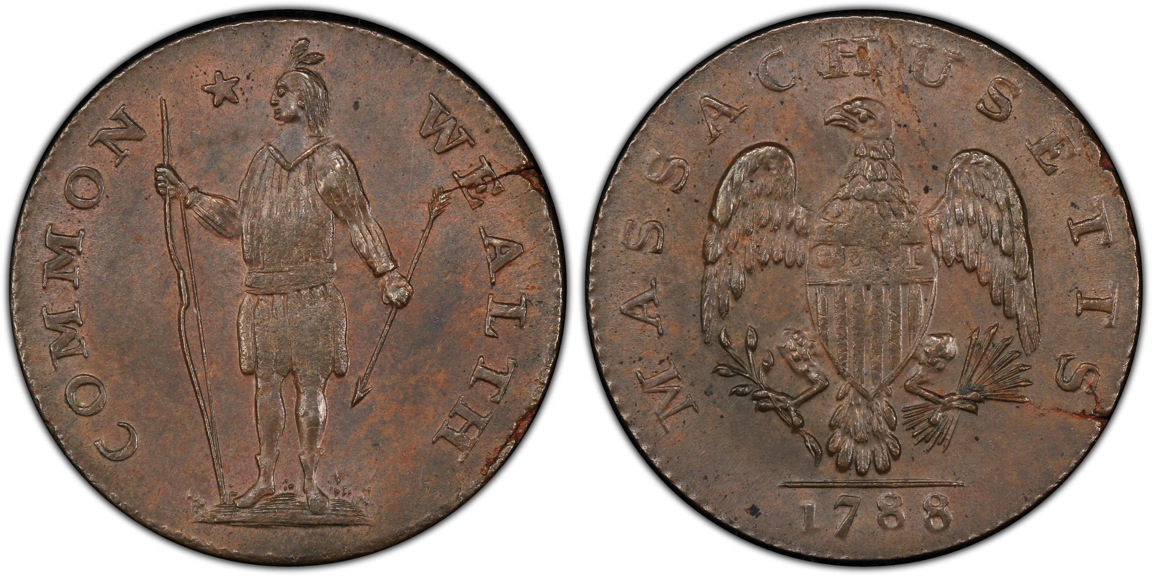 1788 quarter dollar coin