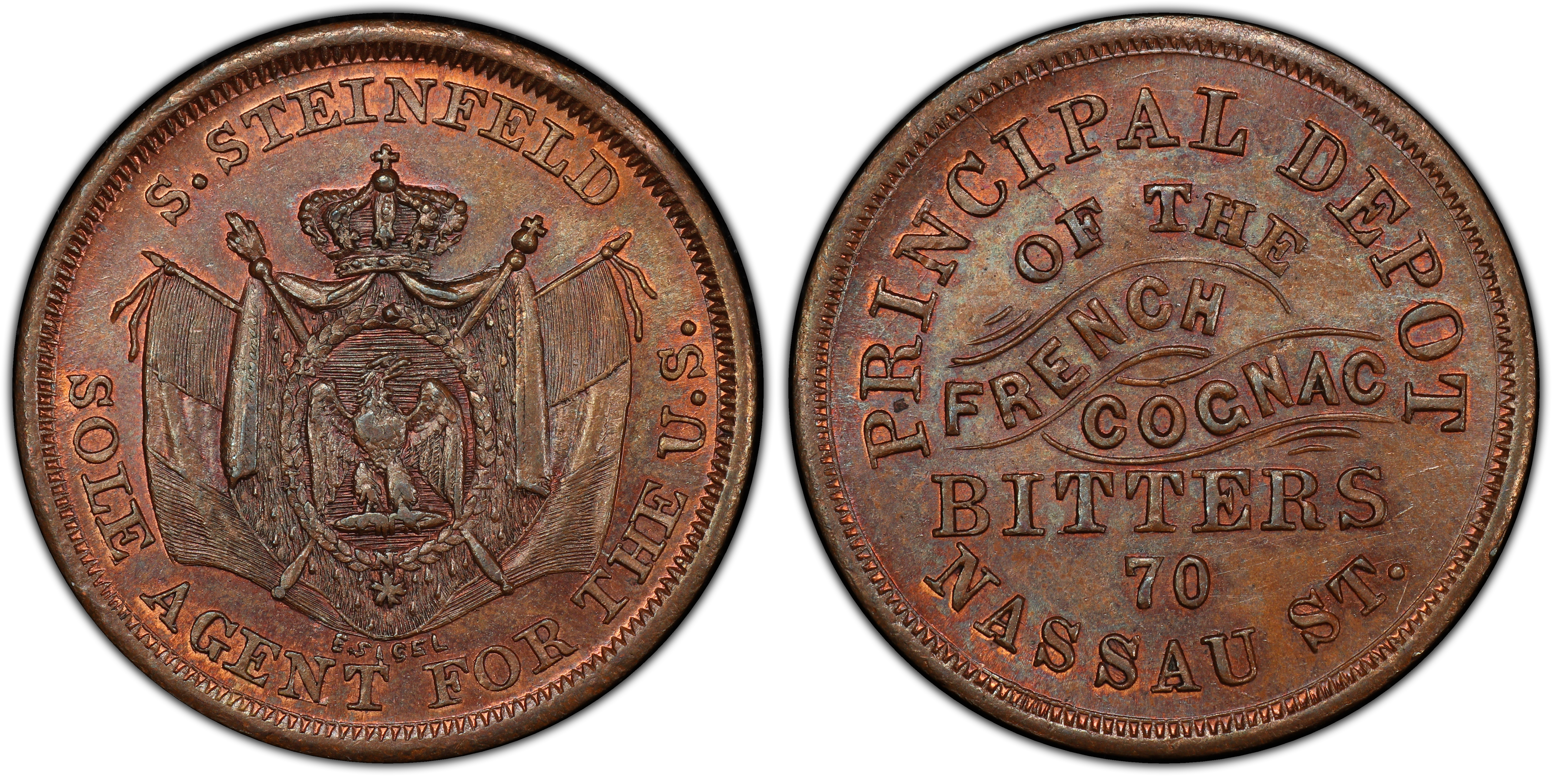 Token F Bu A Copper Pe S Steinfeld Ny Bn Regular