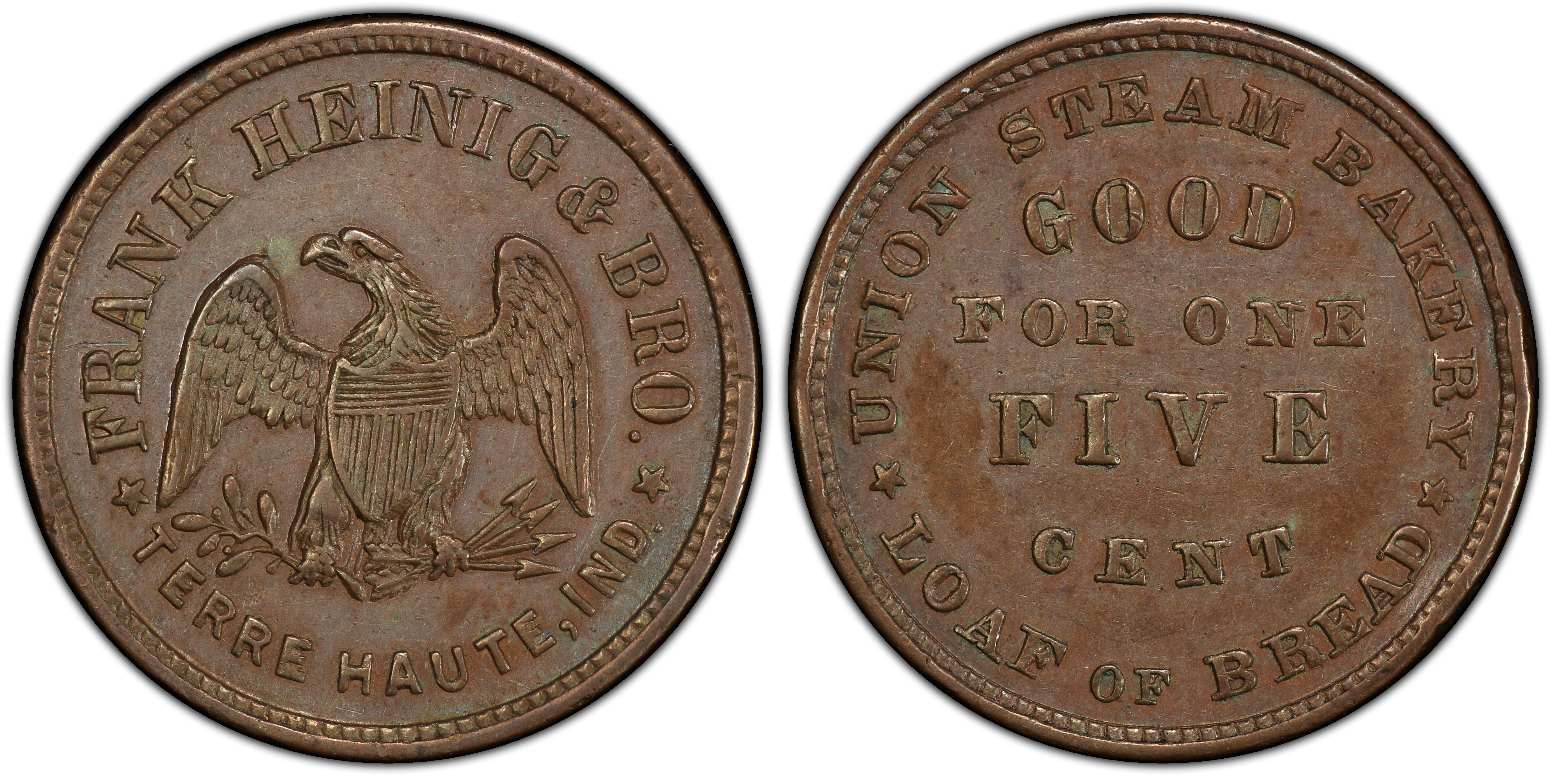 No Date Token F NC IN Aa Copper PE Frank Heinig Bro IN BN Regular