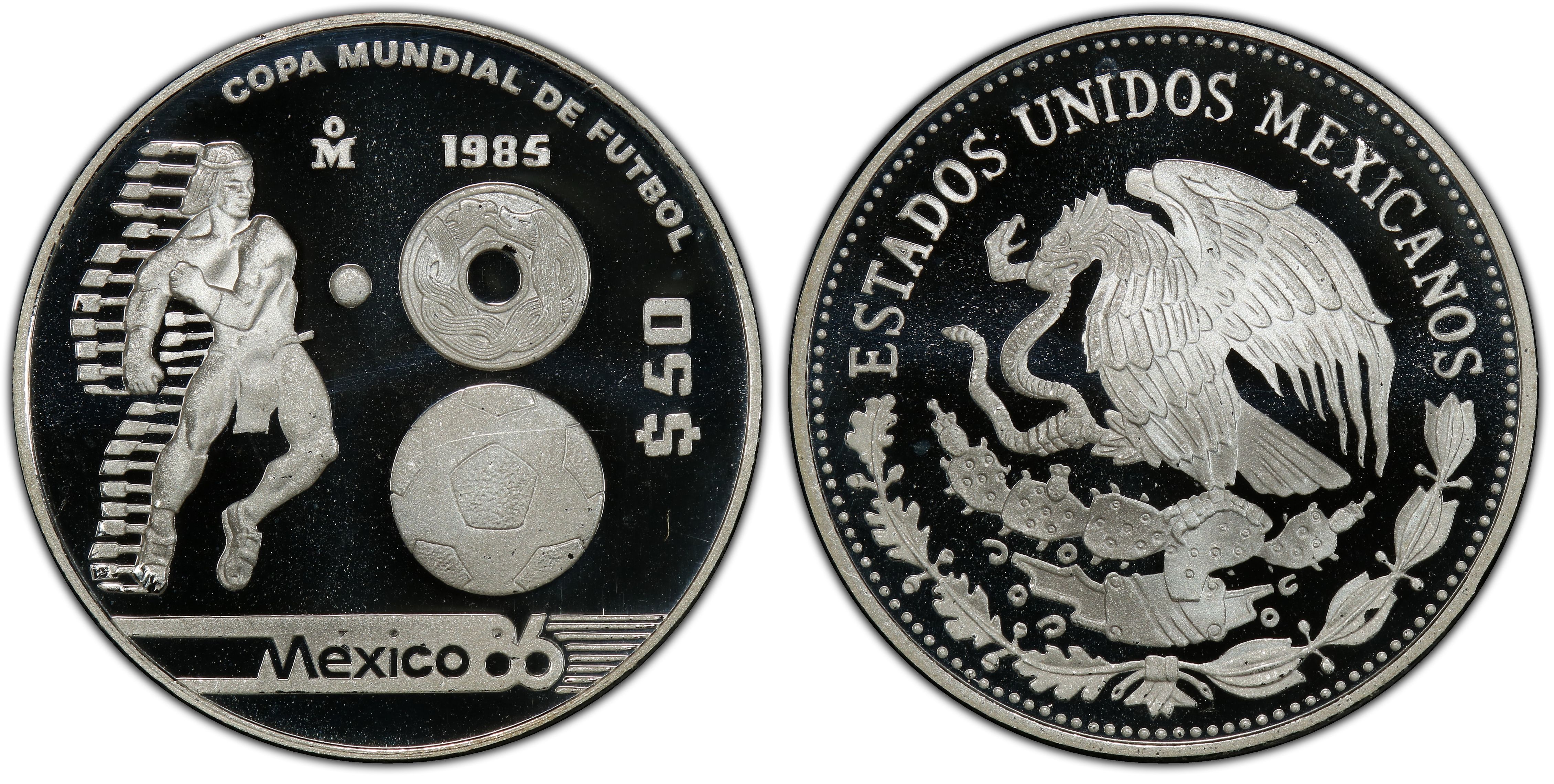 mexico estados unidos mexicanos 50 pesos valueview64  pcgs no