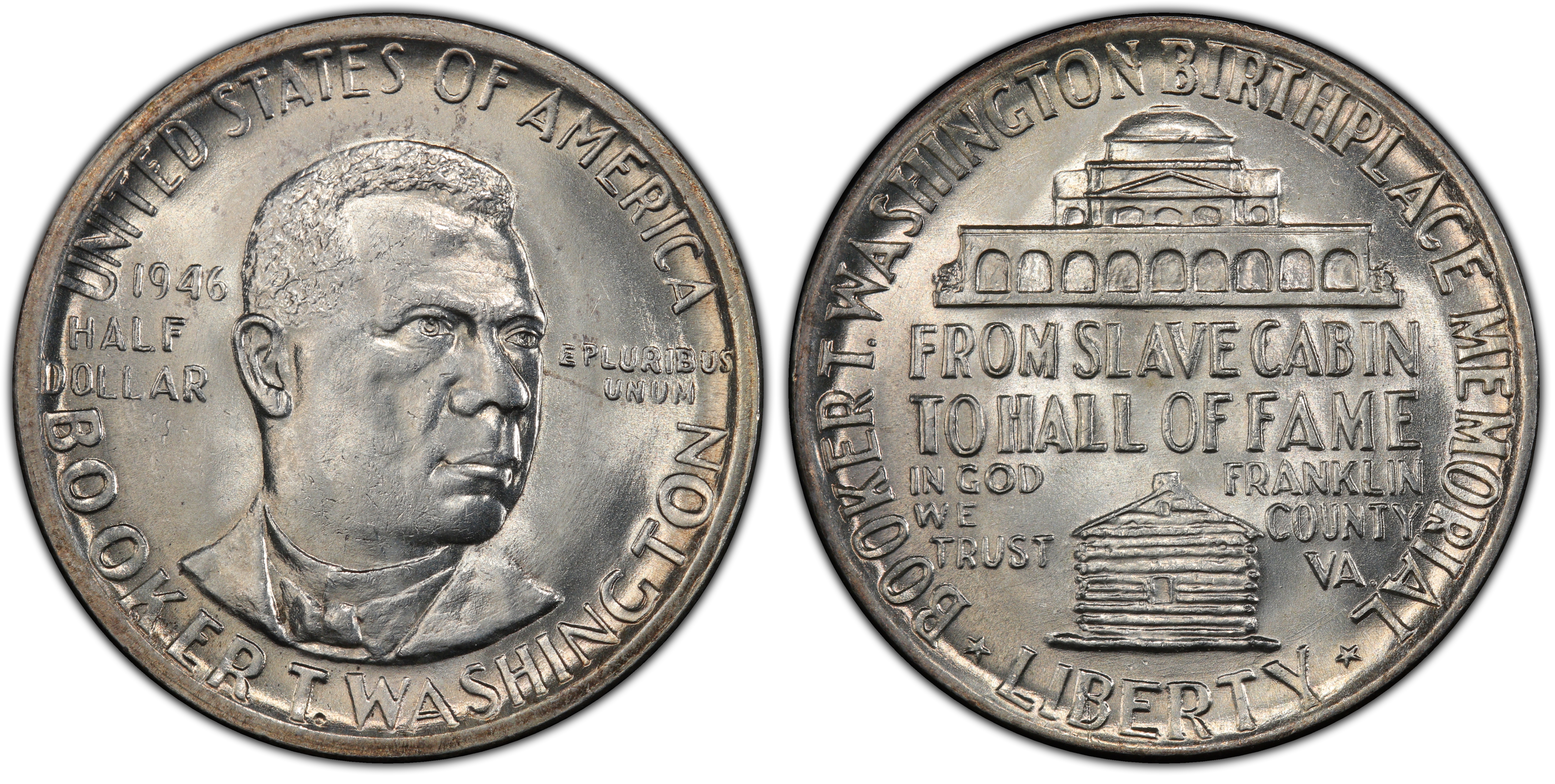 Images Of Silver Commemorative 1946 50C Booker T Washington PCGS