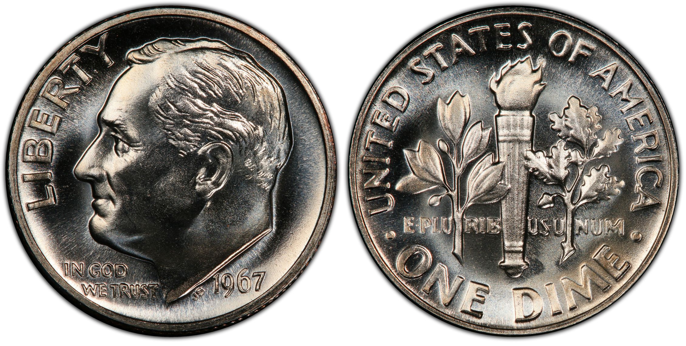 C Sms Special Strike Roosevelt Dime Pcgs Coinfacts