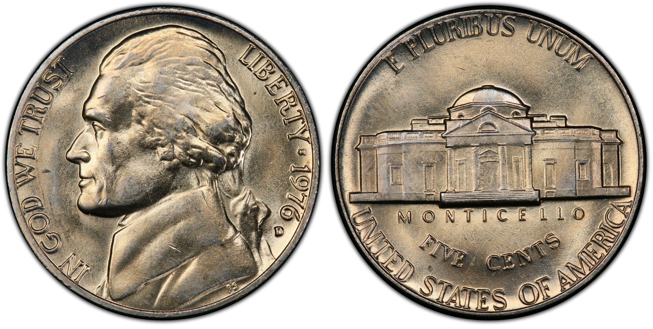 D C Fs Regular Strike Jefferson Nickel Pcgs Coinfacts