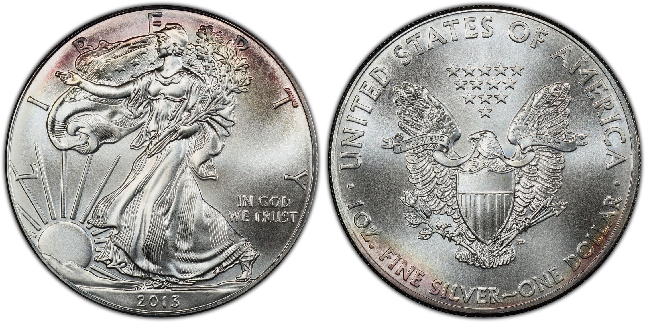 Silver Eagle Regular Strike Silver Eagles Pcgs Coinfacts