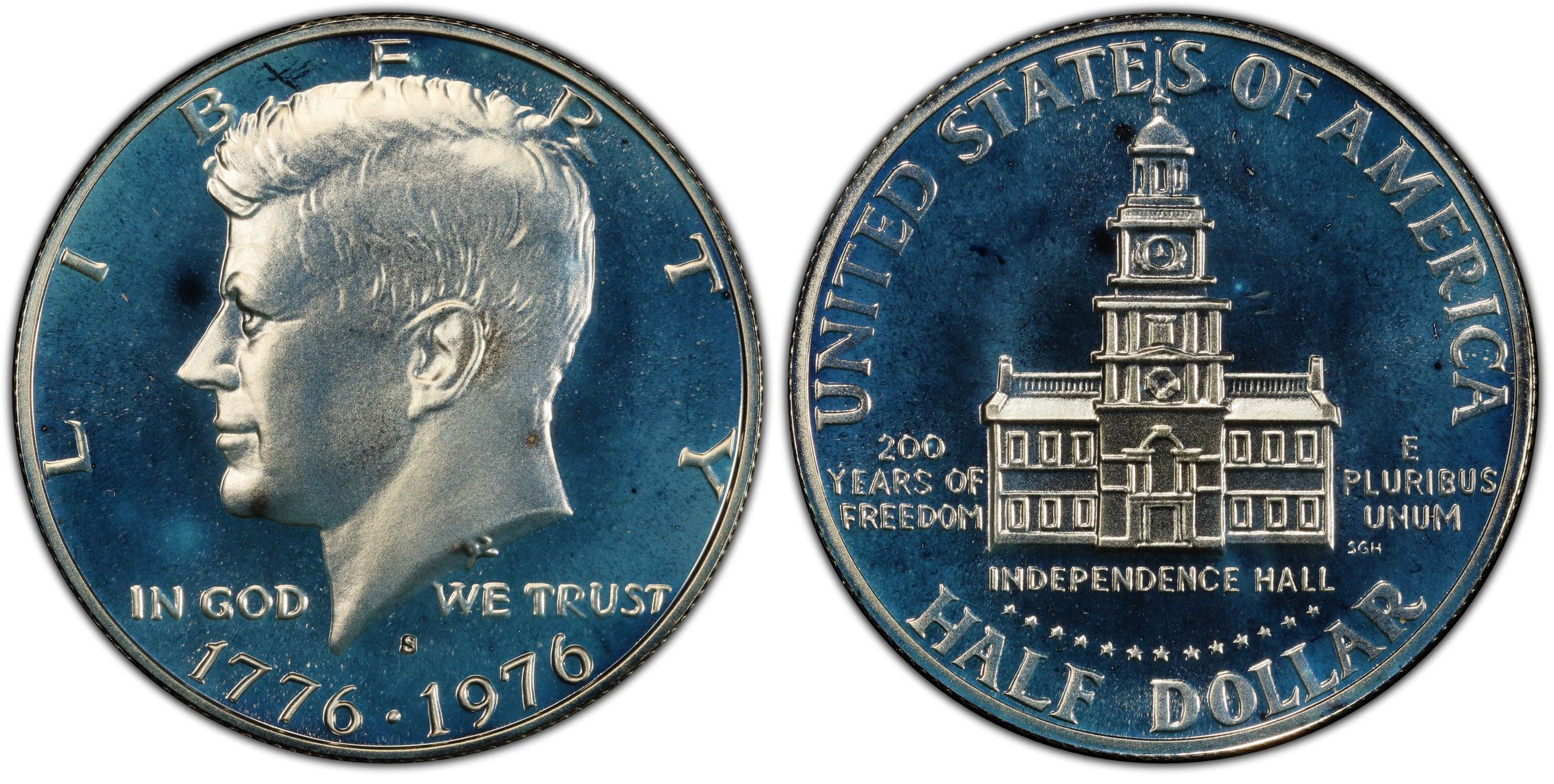 1976 S 50C Silver Proof Kennedy Half Dollar PCGS CoinFacts