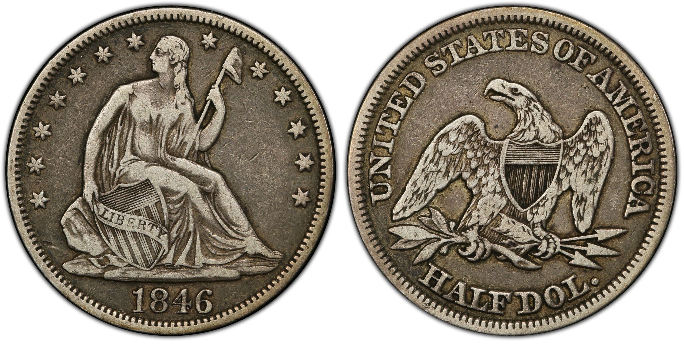 C Wb Tall Date Rpd Regular Strike Liberty Seated Half