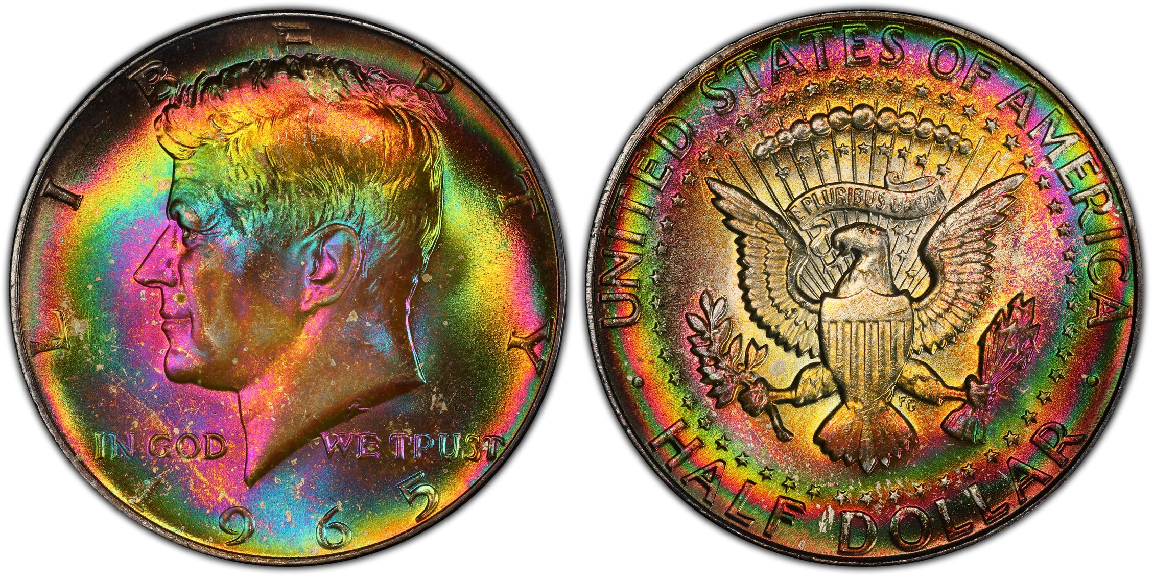 1965 50C Regular Strike Kennedy Half Dollar PCGS CoinFacts