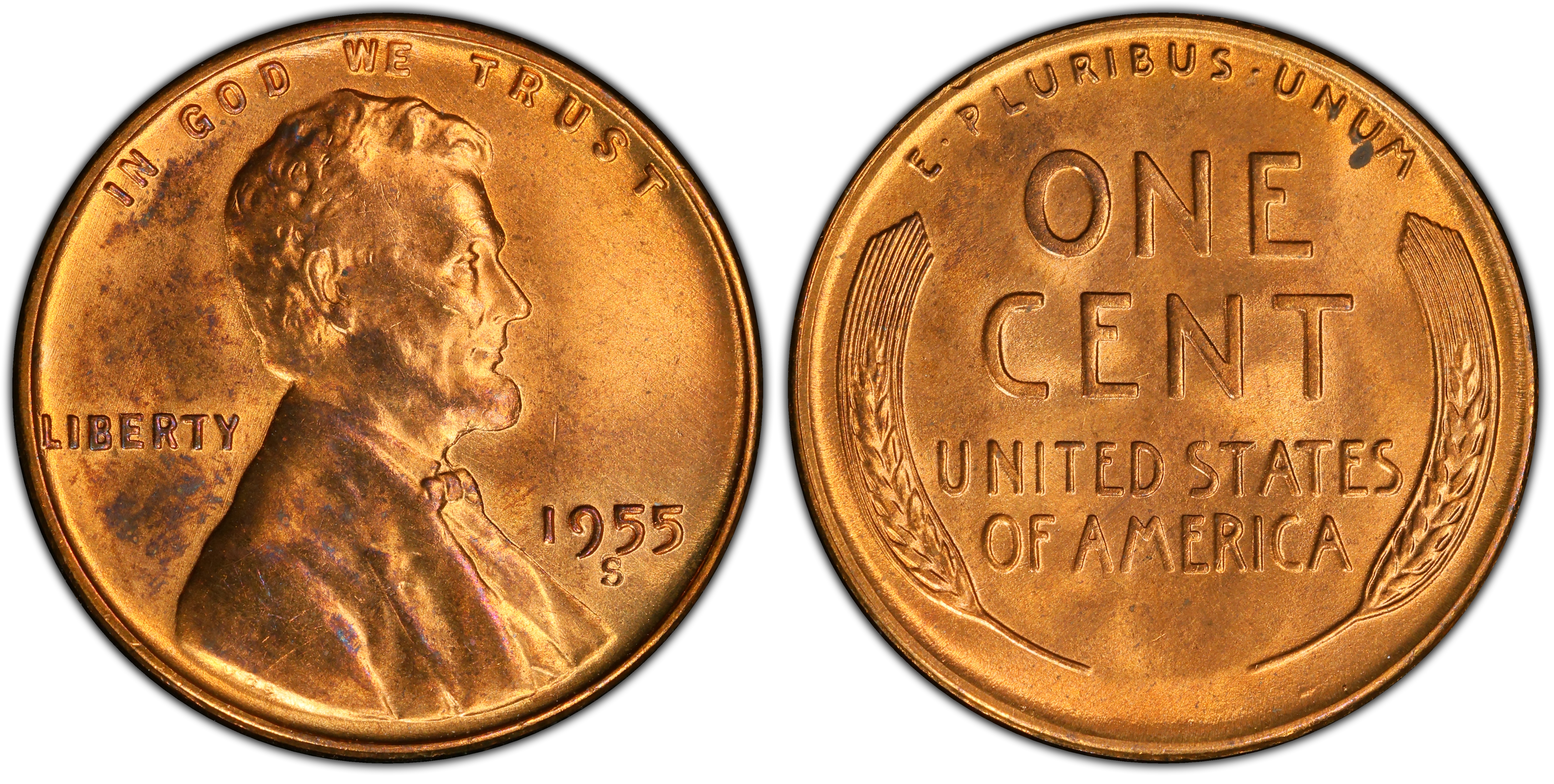 S C Repunched Mintmark Rb Regular Strike Lincoln Cent Wheat