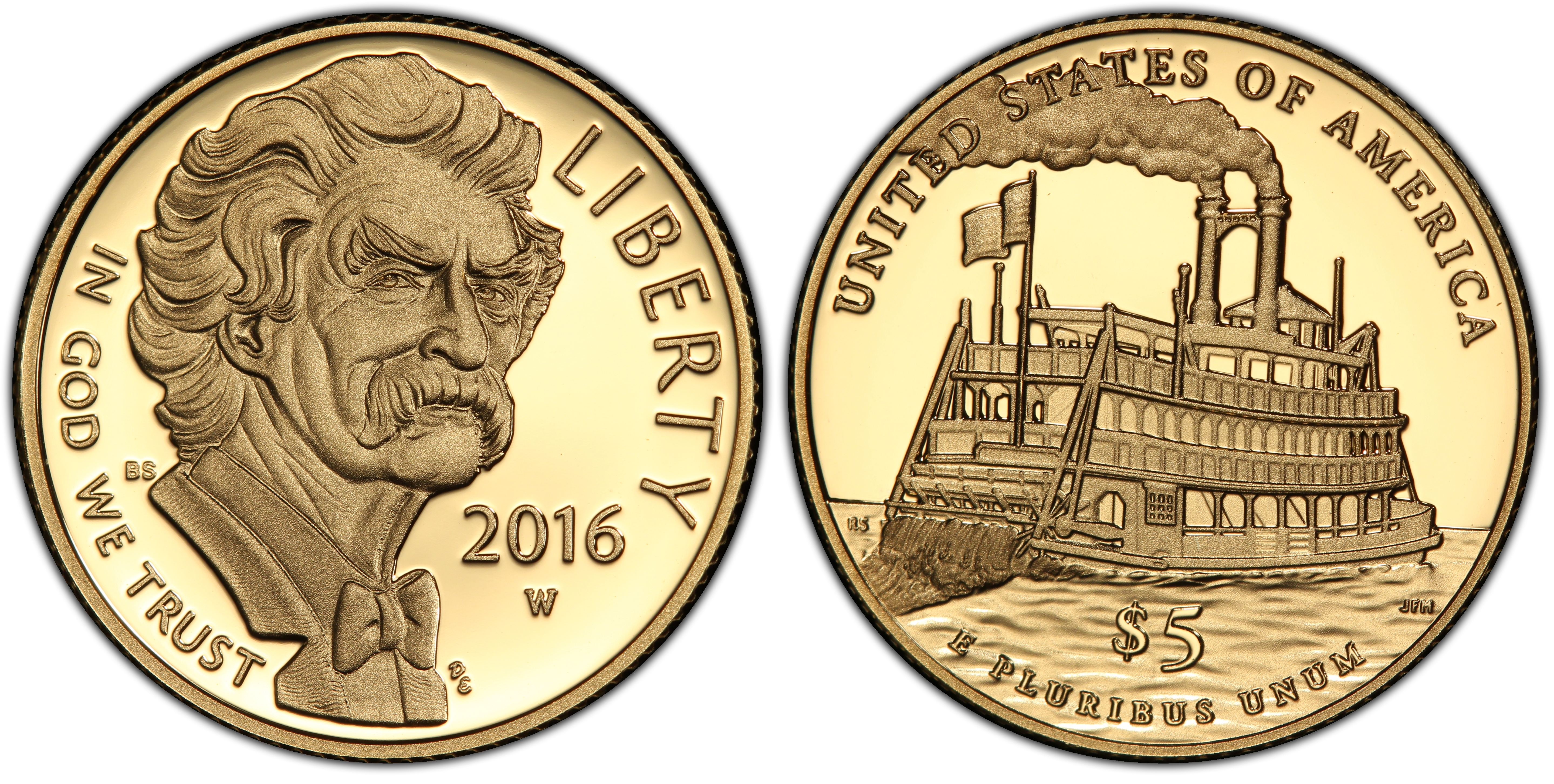 W Mark Twain First Strike Dcam Proof Modern Gold