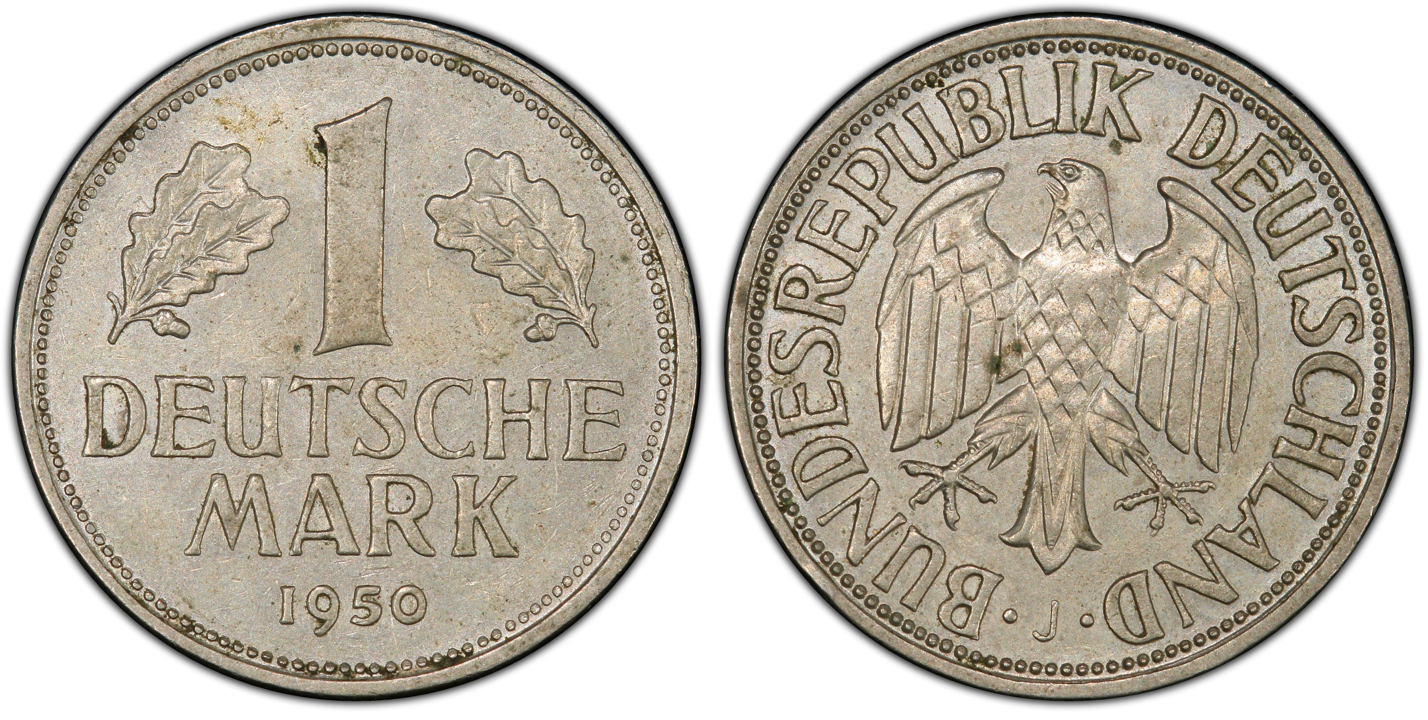 德国 germany – west & reunified 1 mark valueview64   pcgs 编
