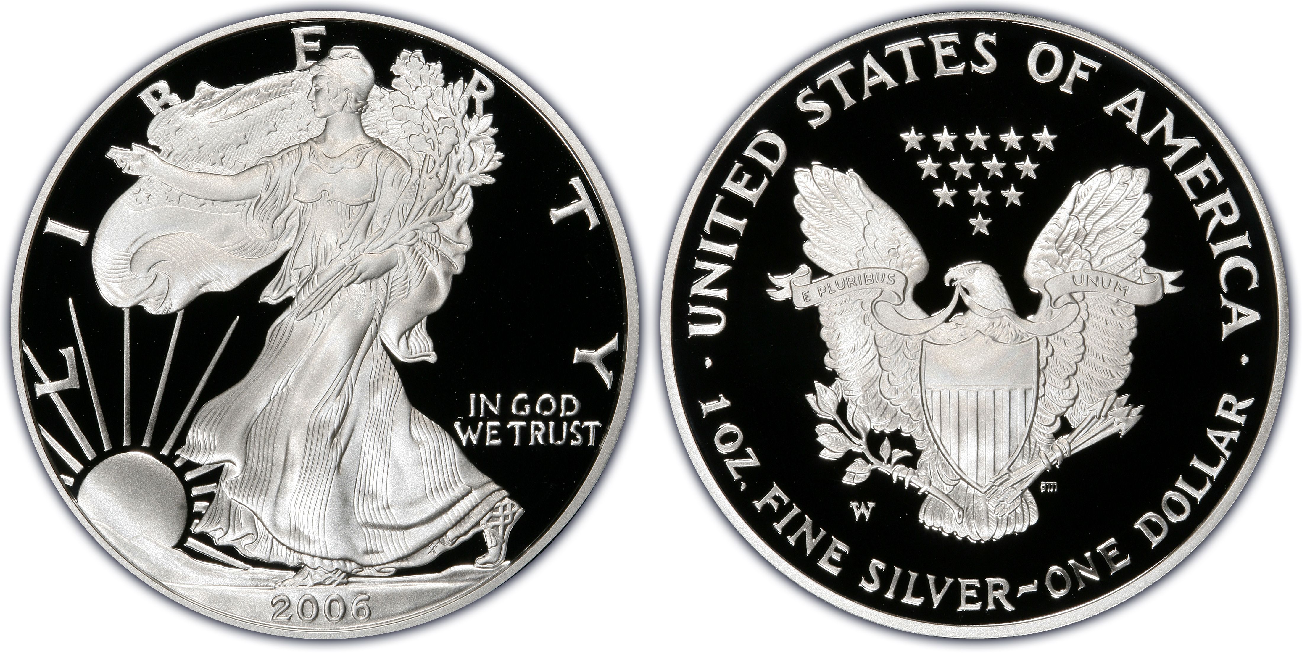 Details about   2006 W $1 Proof American Silver Eagle 1oz PCGS PR70DCAM Dominique Wilkins 