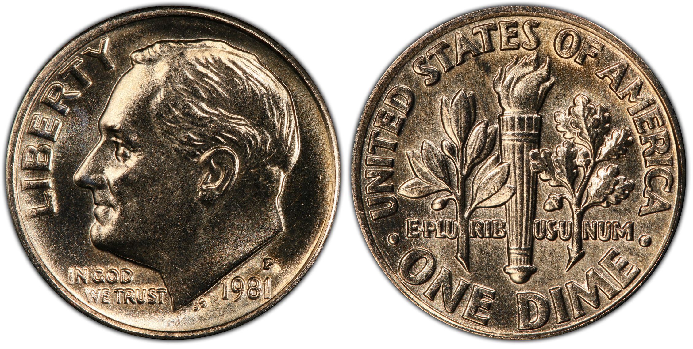 1981-P 10C, FB (Regular Strike) Roosevelt Dime - PCGS CoinFacts