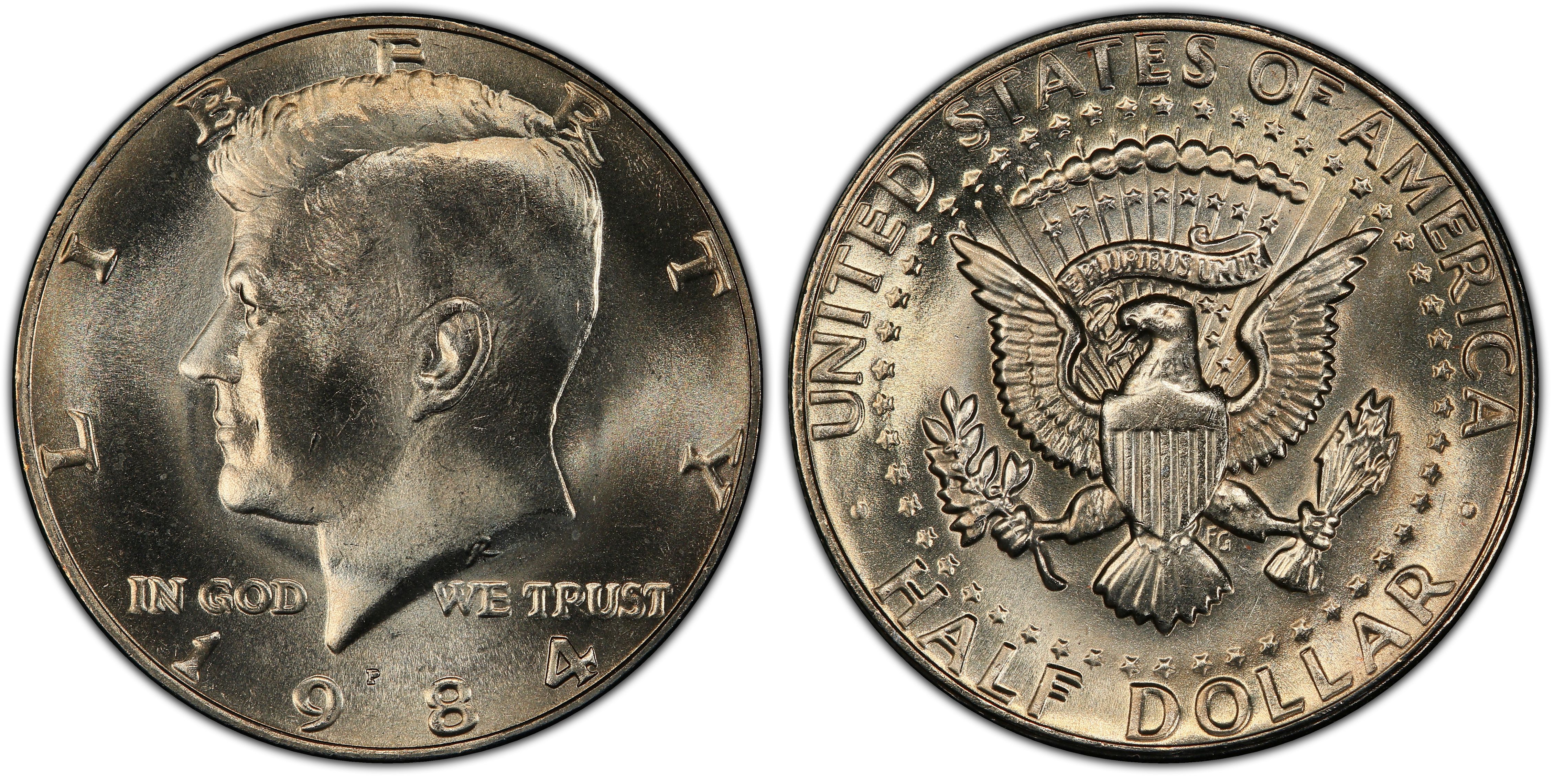 GEM BU C Details about   1984-S Proof JFK Half Dollar Uncirculated 50 