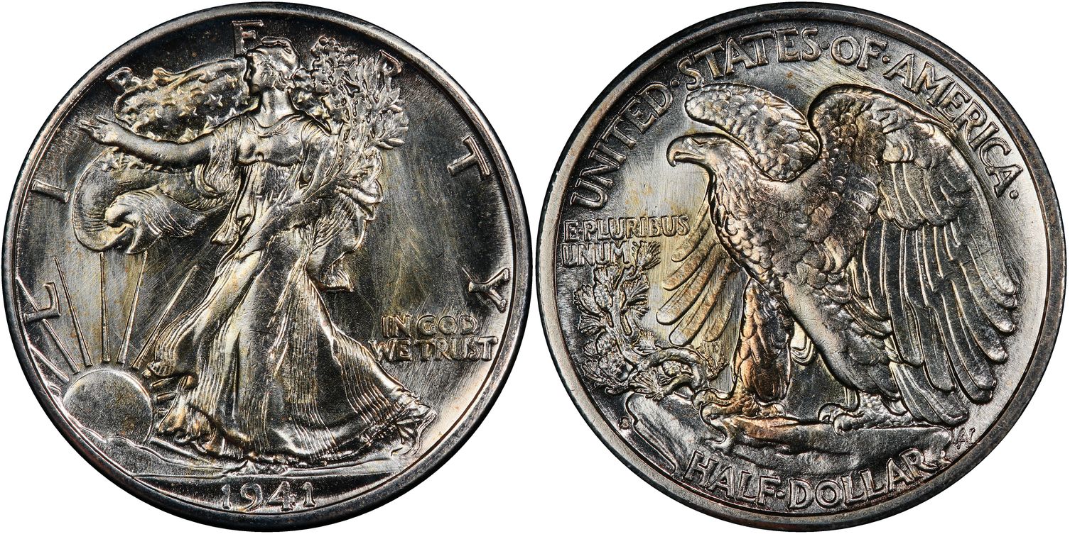 1941-S 50C, PL (Regular Strike) Walking Liberty Half Dollar - PCGS