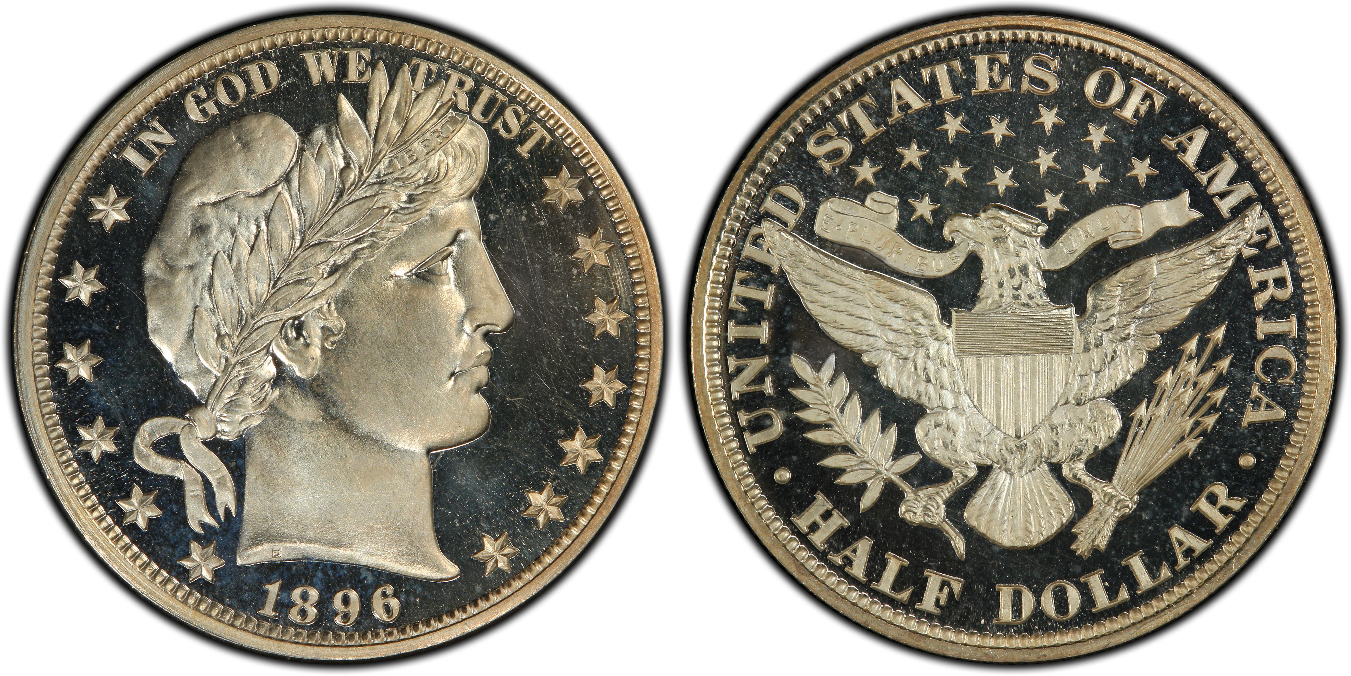 1896 50C, DCAM (Proof) Barber Half Dollar - PCGS CoinFacts