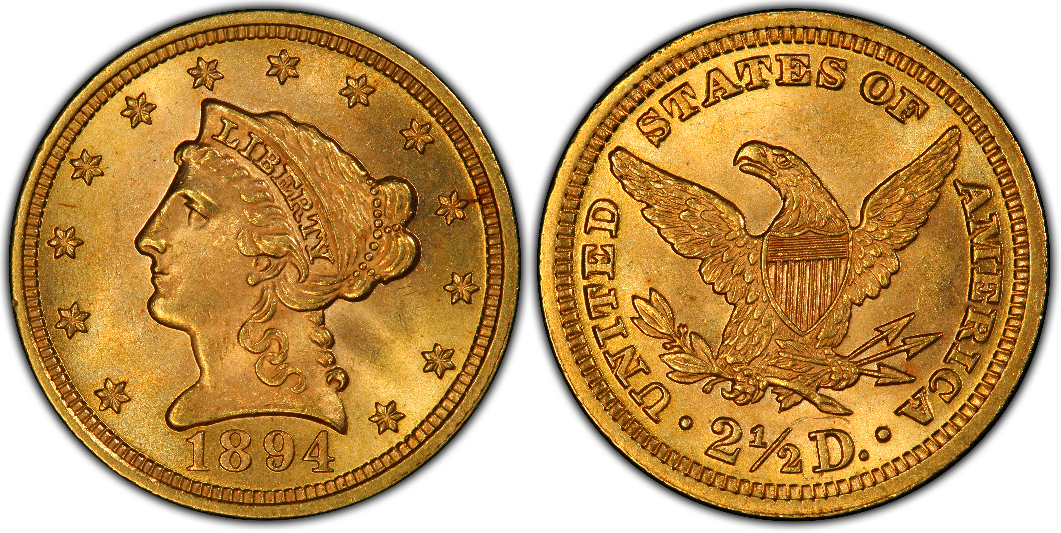 1894 $2.50 (Regular Strike) Liberty Head $2.5 - PCGS CoinFacts