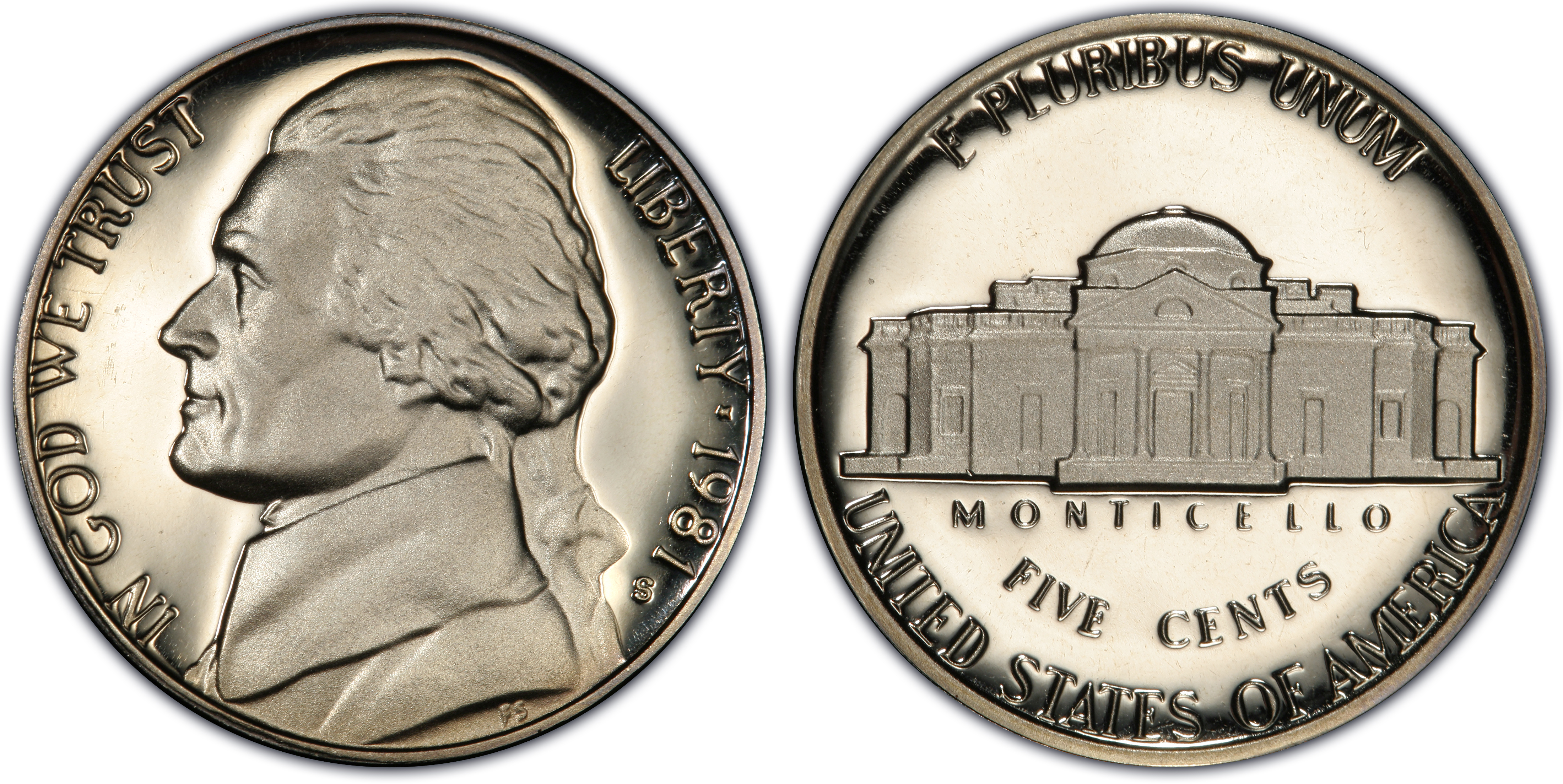 1981-S 5C Type 2, DCAM (Proof) Jefferson Nickel - PCGS CoinFacts