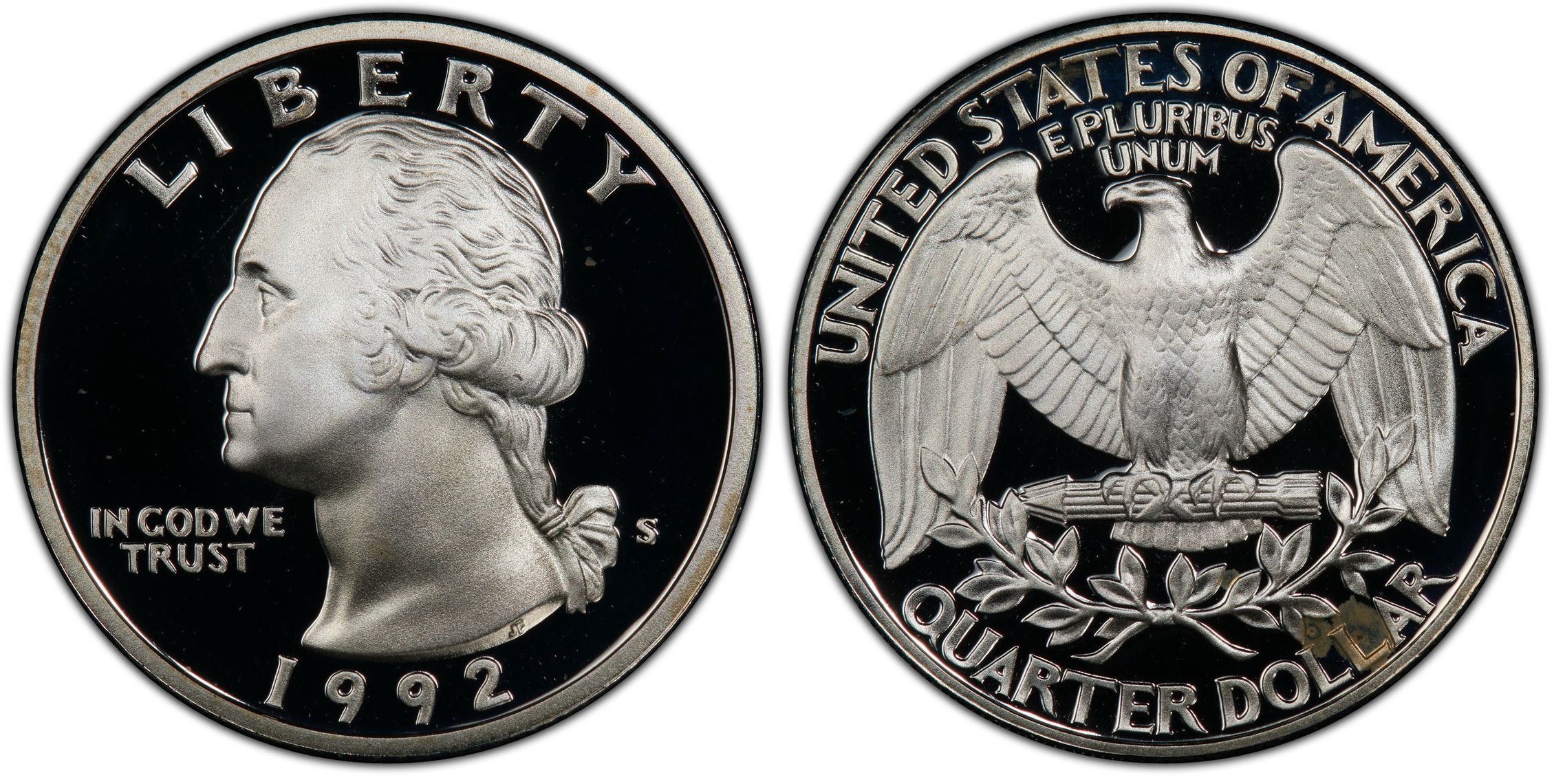 1992-S 25C Silver, DCAM (Proof) Washington Quarter - PCGS CoinFacts