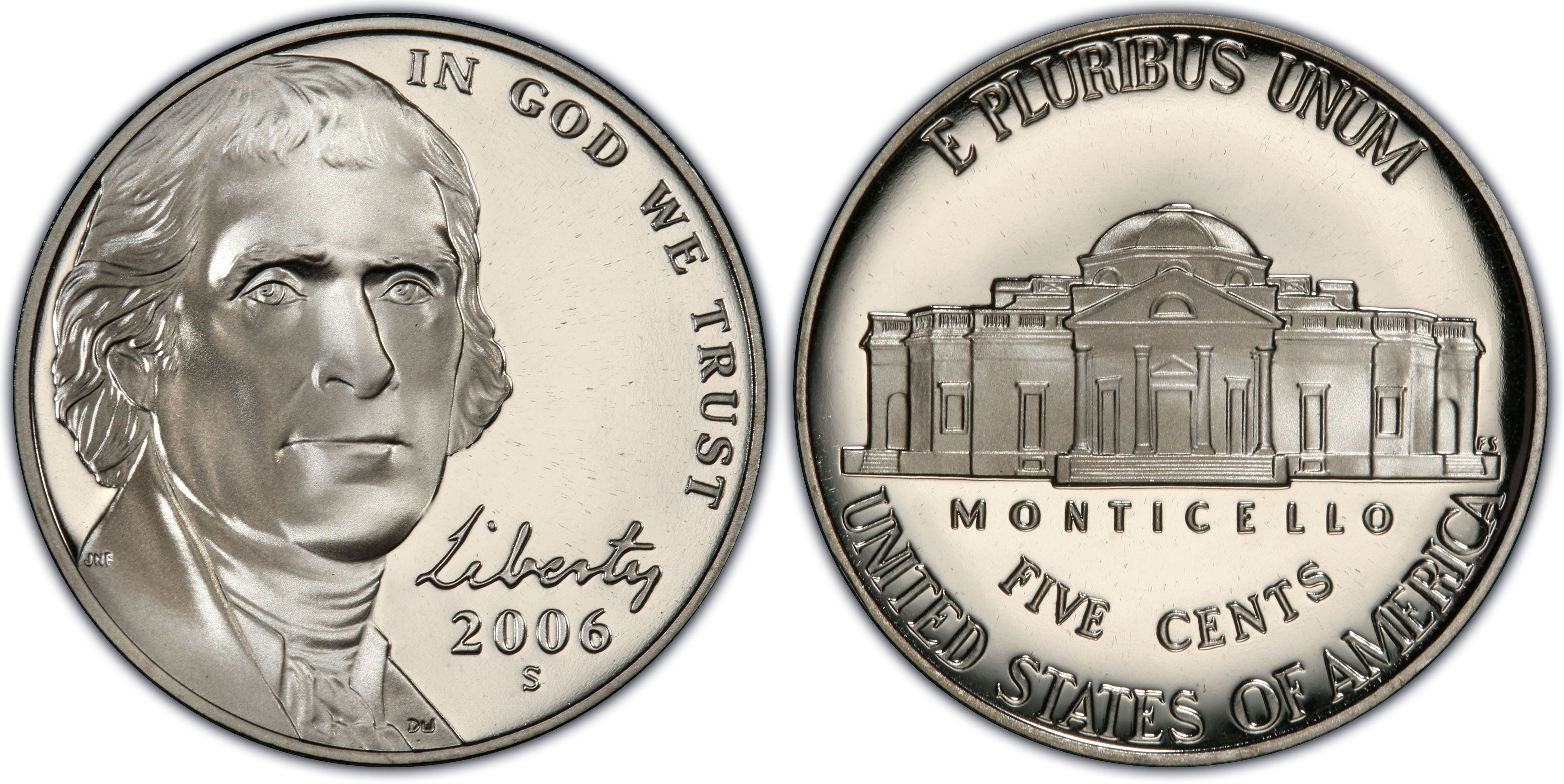 Jefferson 5c Proof Nickel Run 13 Proof Coins Cameo PF. 2006-S-2018-S Gem Deep 