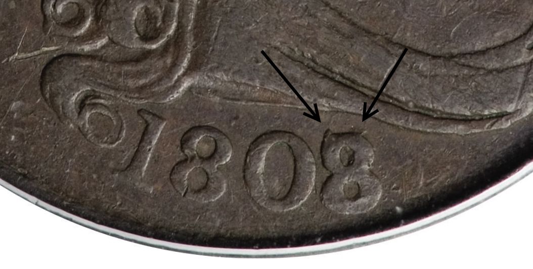 1808 US Half Cent VG10 | Draped Bust Half store Cent | Brown 1/2C Regular Strike