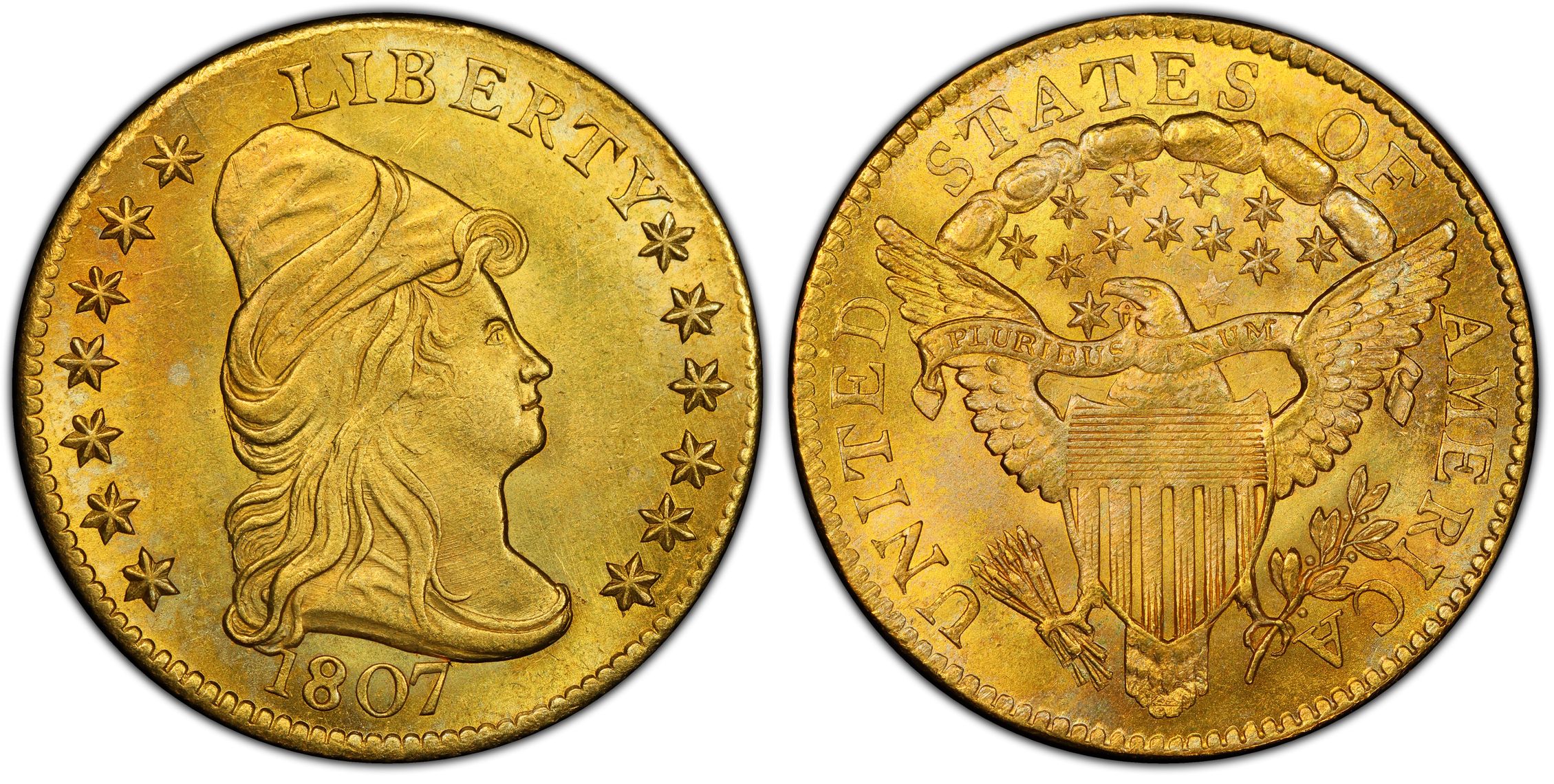 what is 1807 2 coin worth