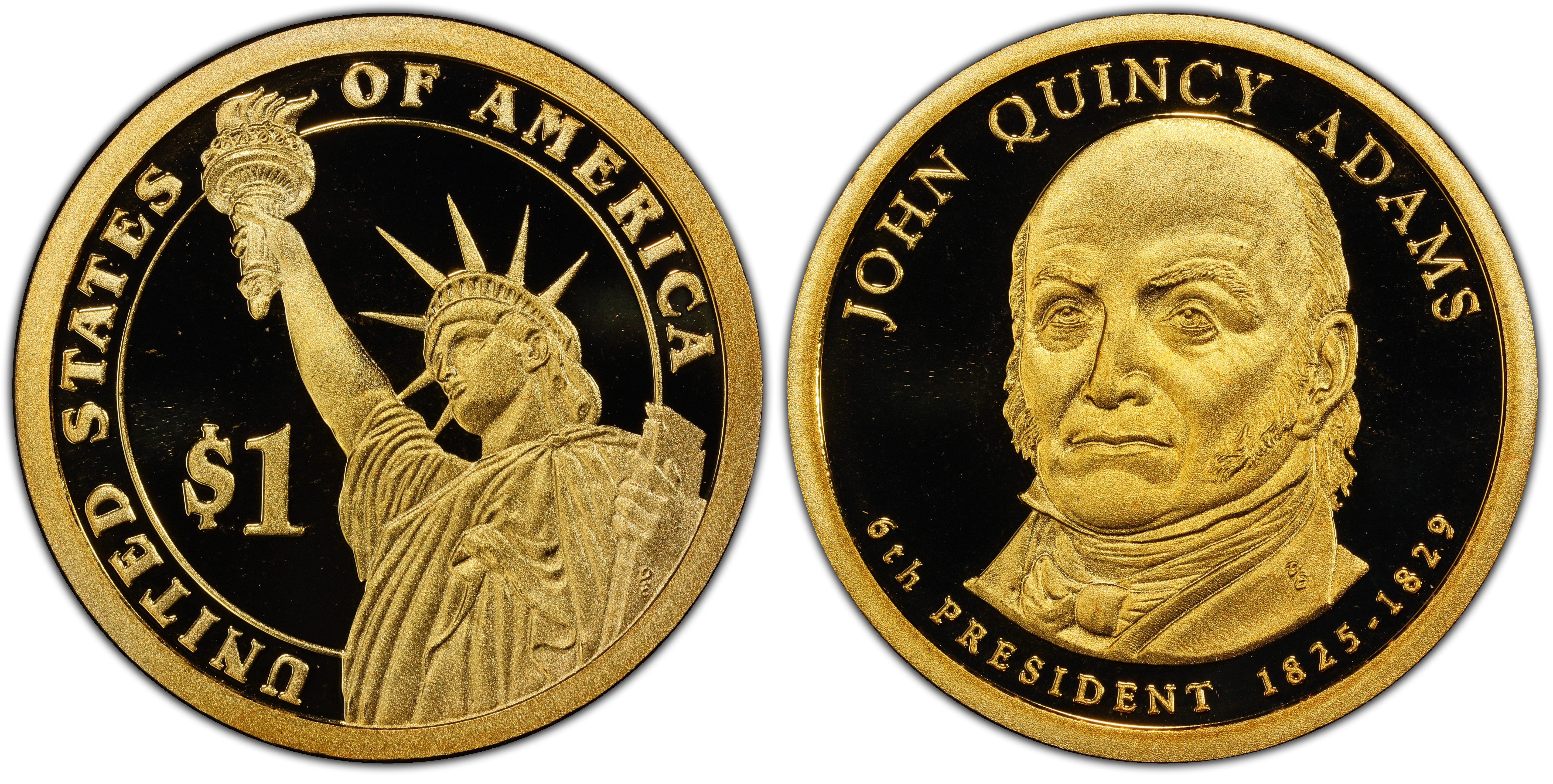 2008-S $1 John Quincy Adams, DCAM (Proof) Presidential Dollars