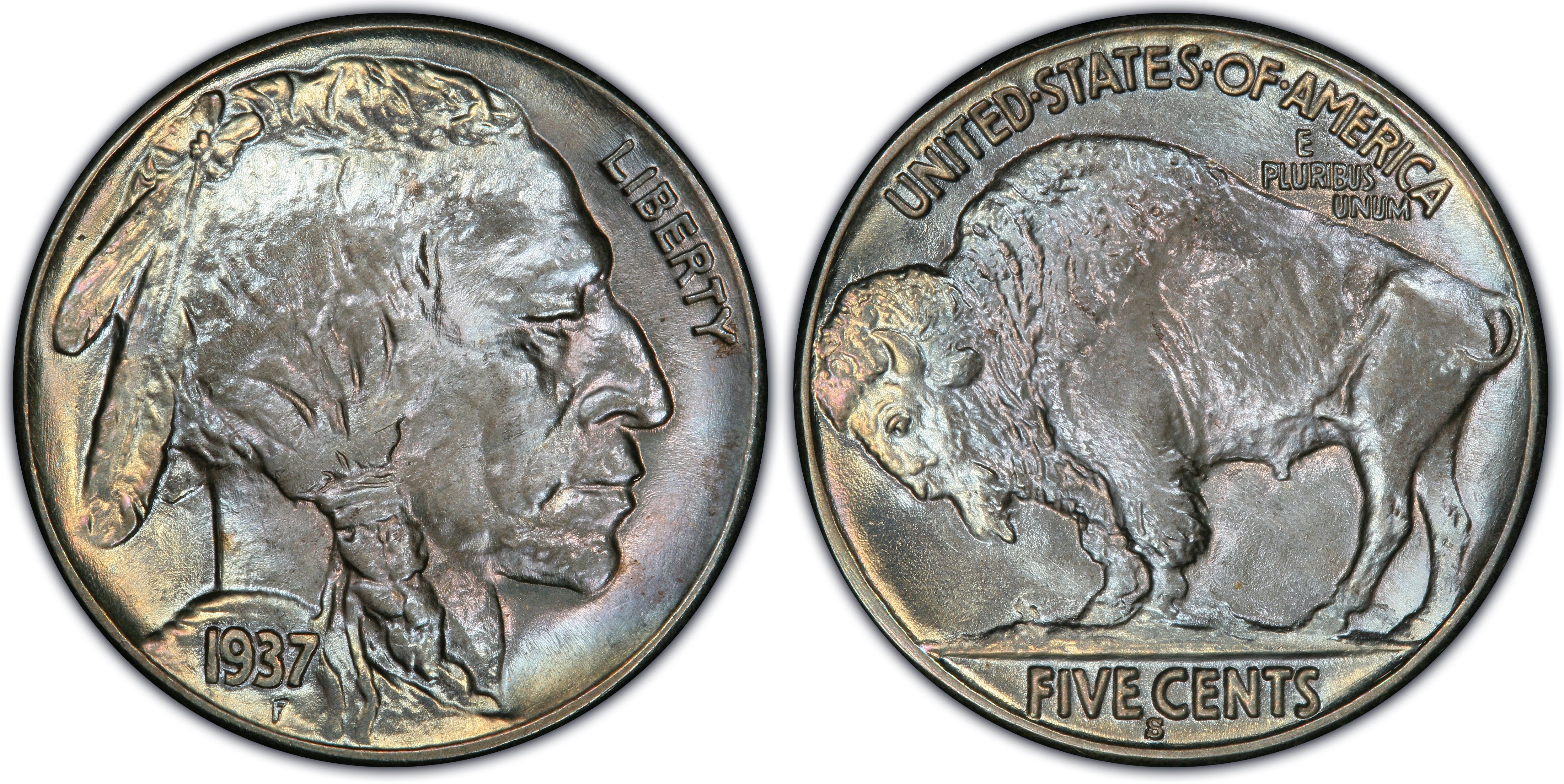1937-S 5c Buffalo Nickel Choice Uncirculated 