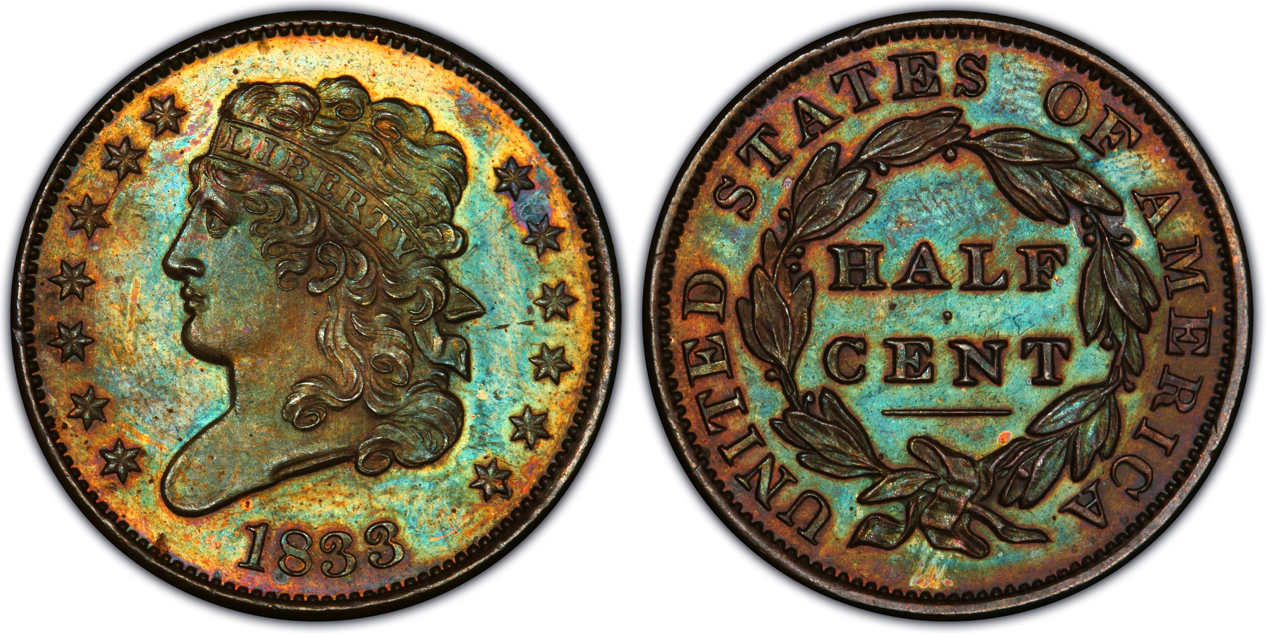 Braided Hair Half Cent - PCGS CoinFacts