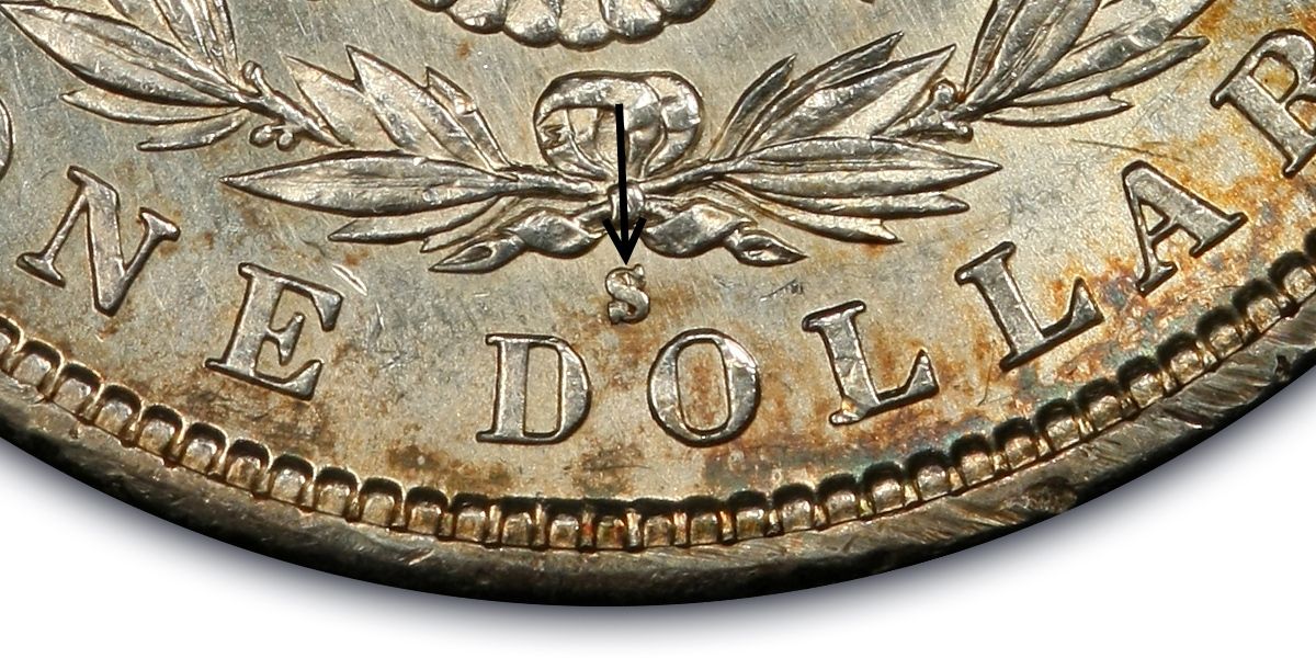 1887-S $1 VAM 2 S/S TOP 100 (Regular Strike) Morgan Dollar