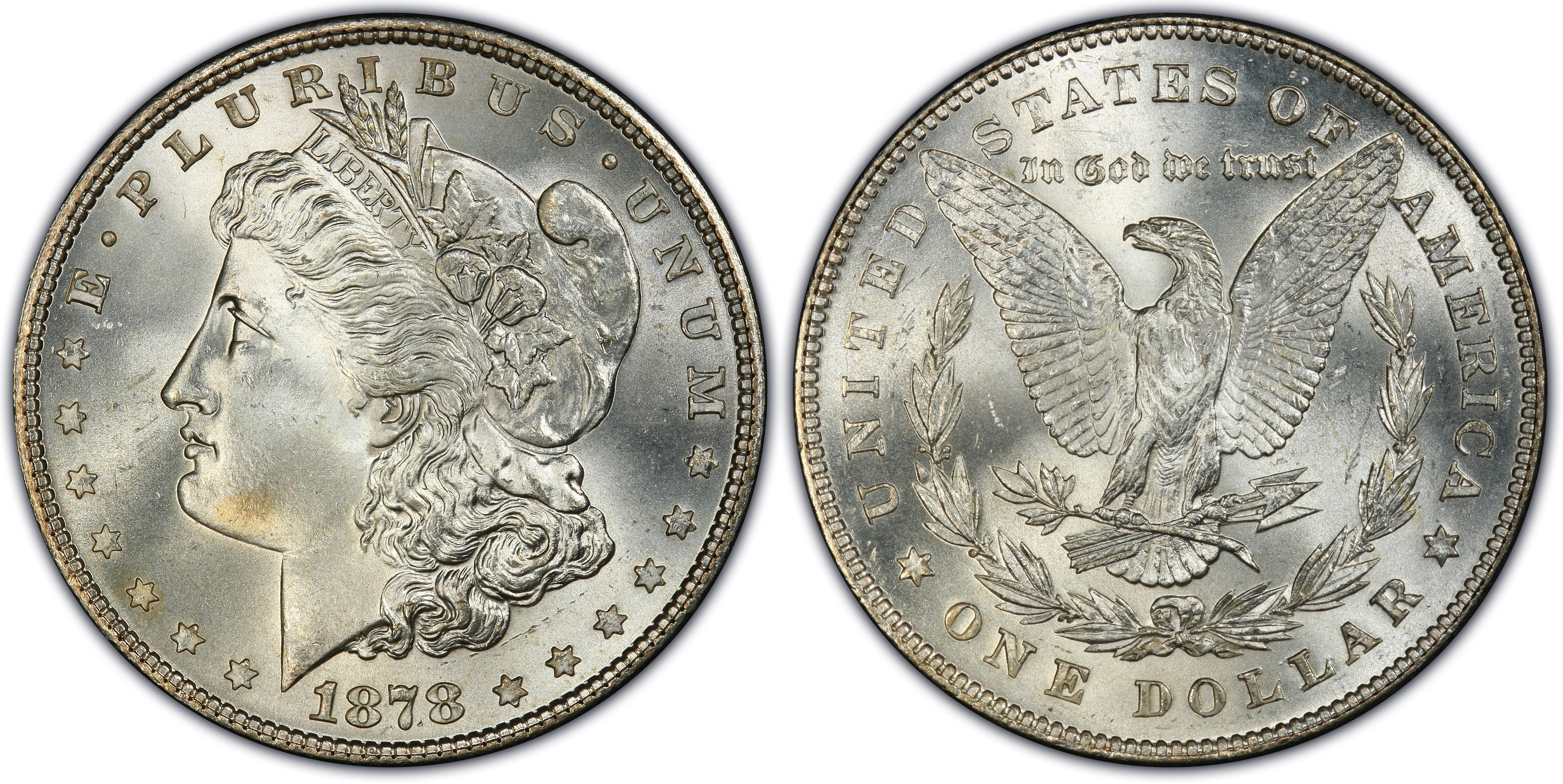 1878 Morgan Silver Dollar AU Uncertified 8TF 