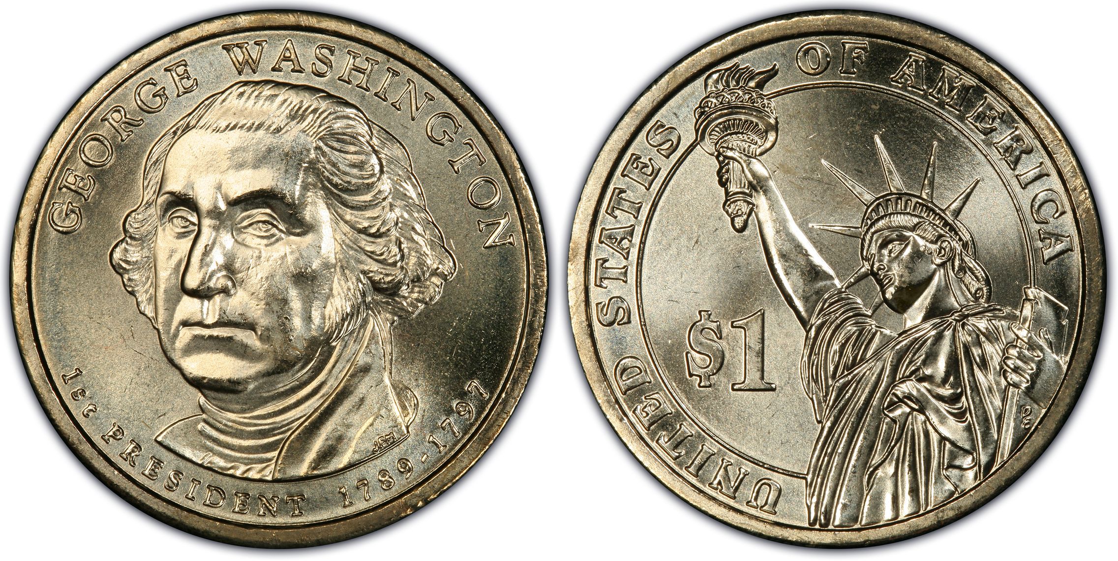 2007-D $1 George Washington Position B (Regular Strike) Presidential ...