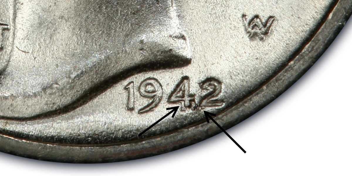 1942 mercury dime overdate