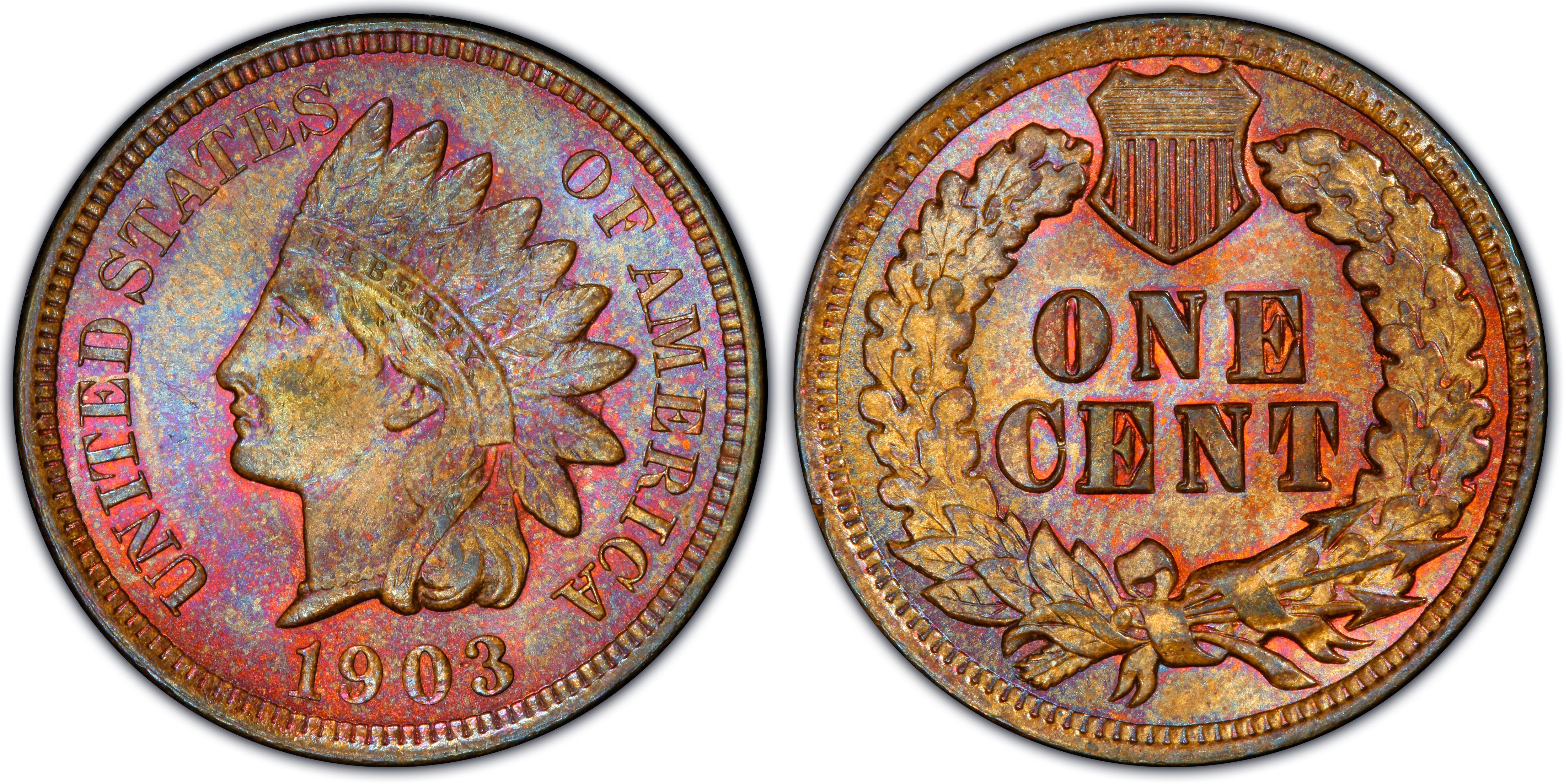 1902 1C Indian Cent PCGS AU50BN Double Struck Off Center Error (NOT FOR  SALE - Charmy's Personal Collection) - The Penny Lady®