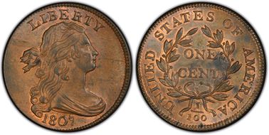 MS64RB PCGS grade