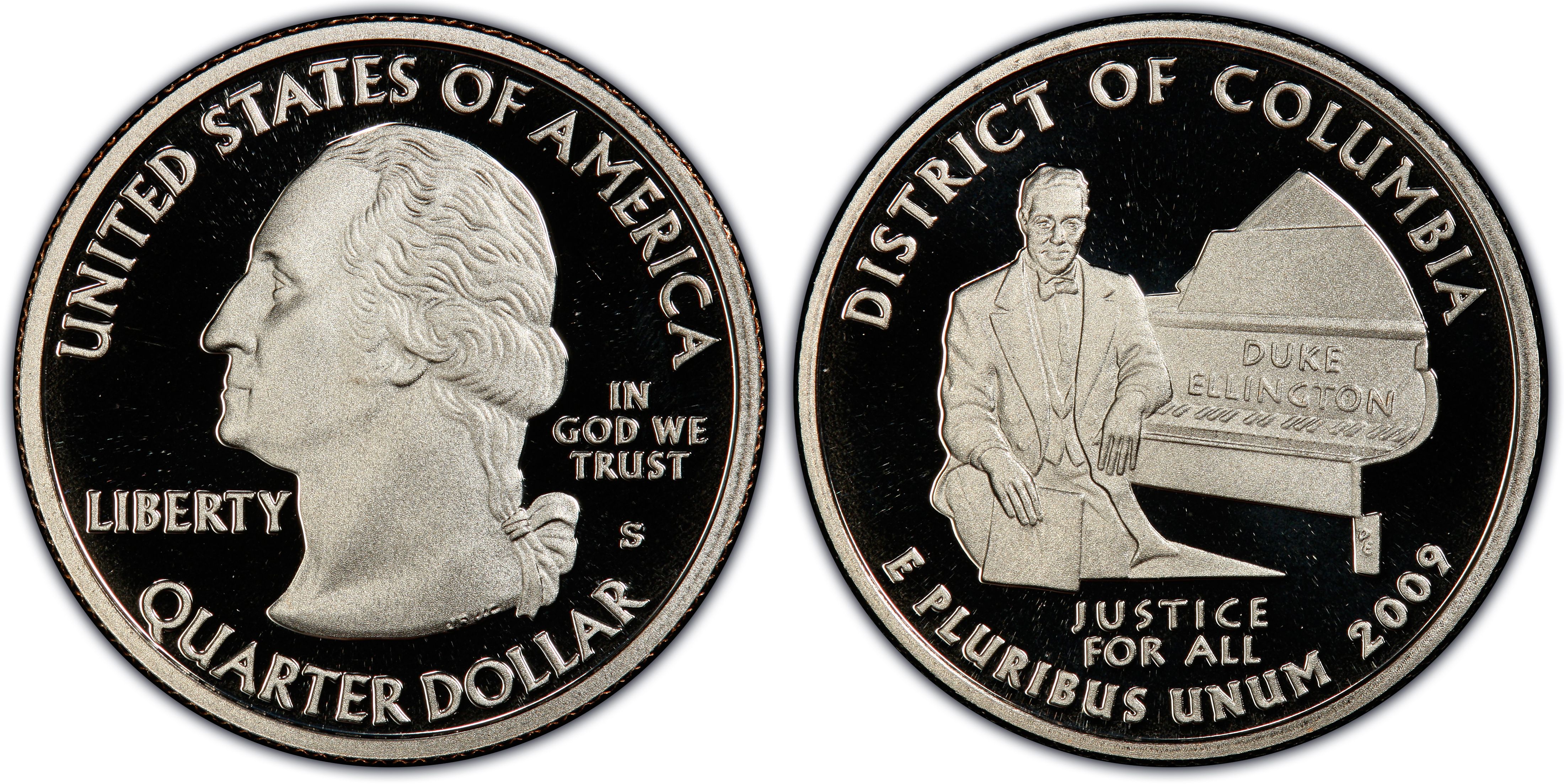 DISTRICT OF COLUMBIA US Capitol Quarters 2009-P&D  BU Mint State 2 Coins 