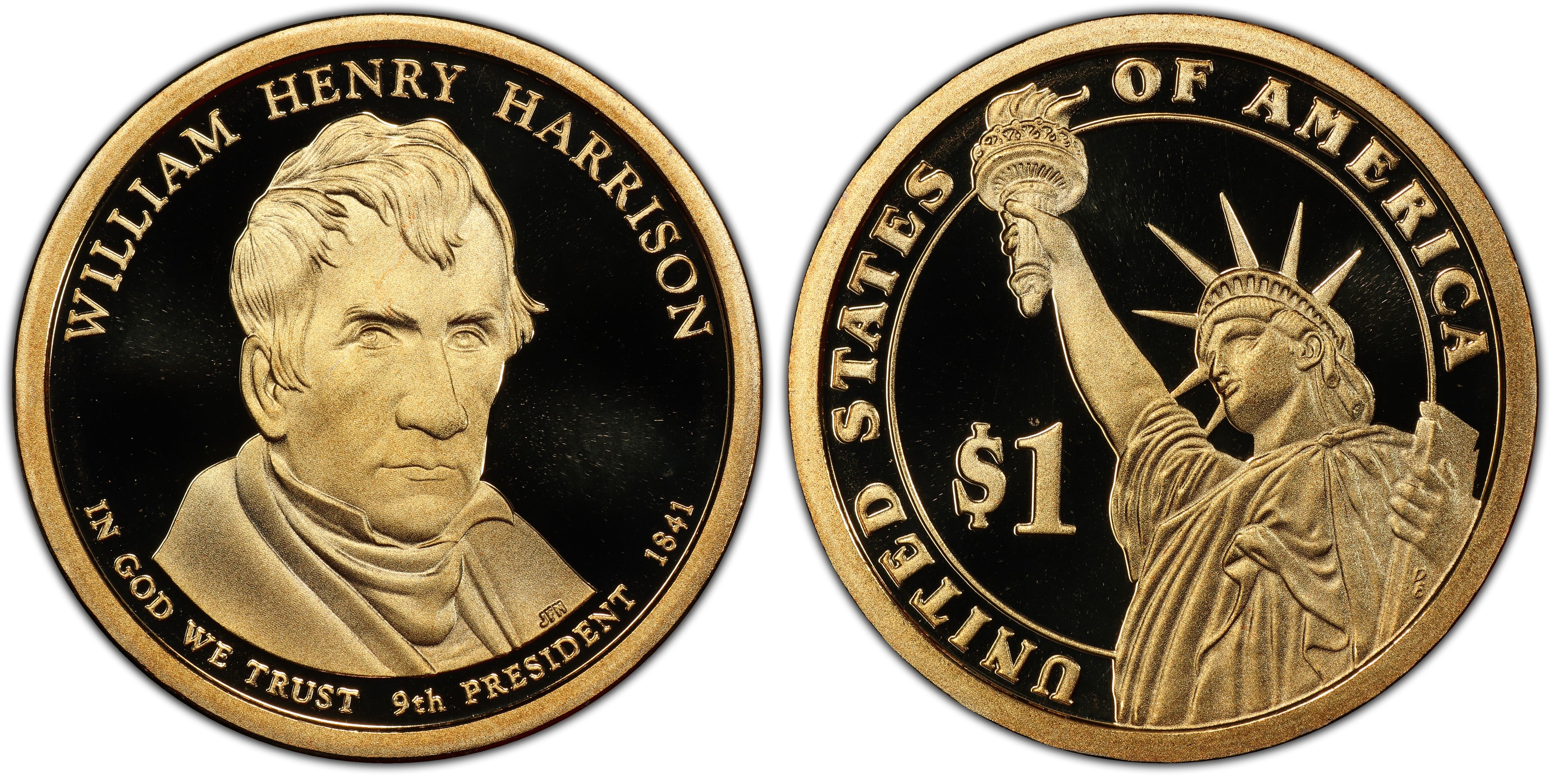 Details about   2009 P&D William Harrison Presidential Dollars Satin Finish BU in Mint Set Cello 