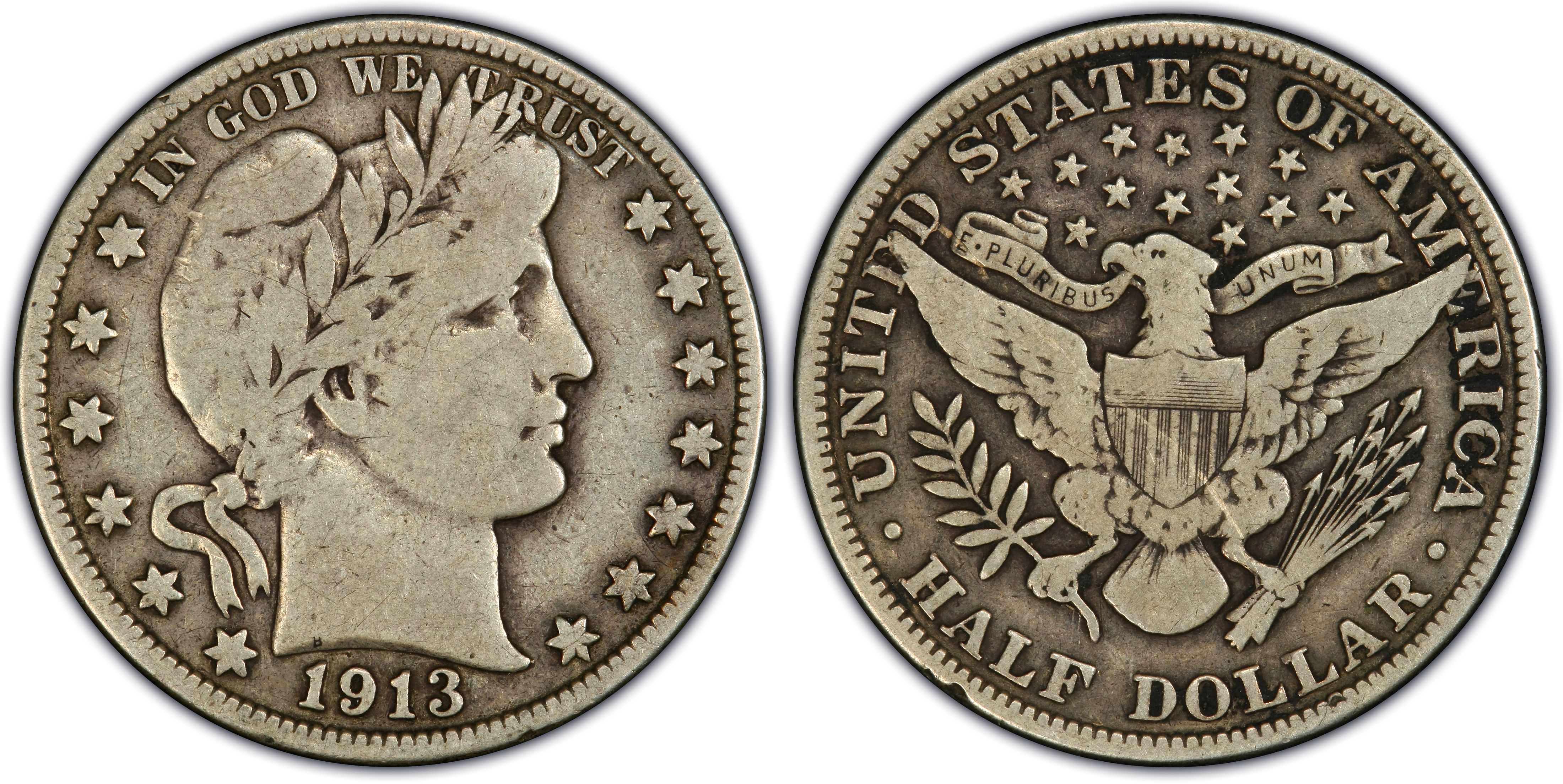 Images of Barber Half Dollar 1913 50C - PCGS CoinFacts