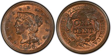 MS64RB PCGS grade