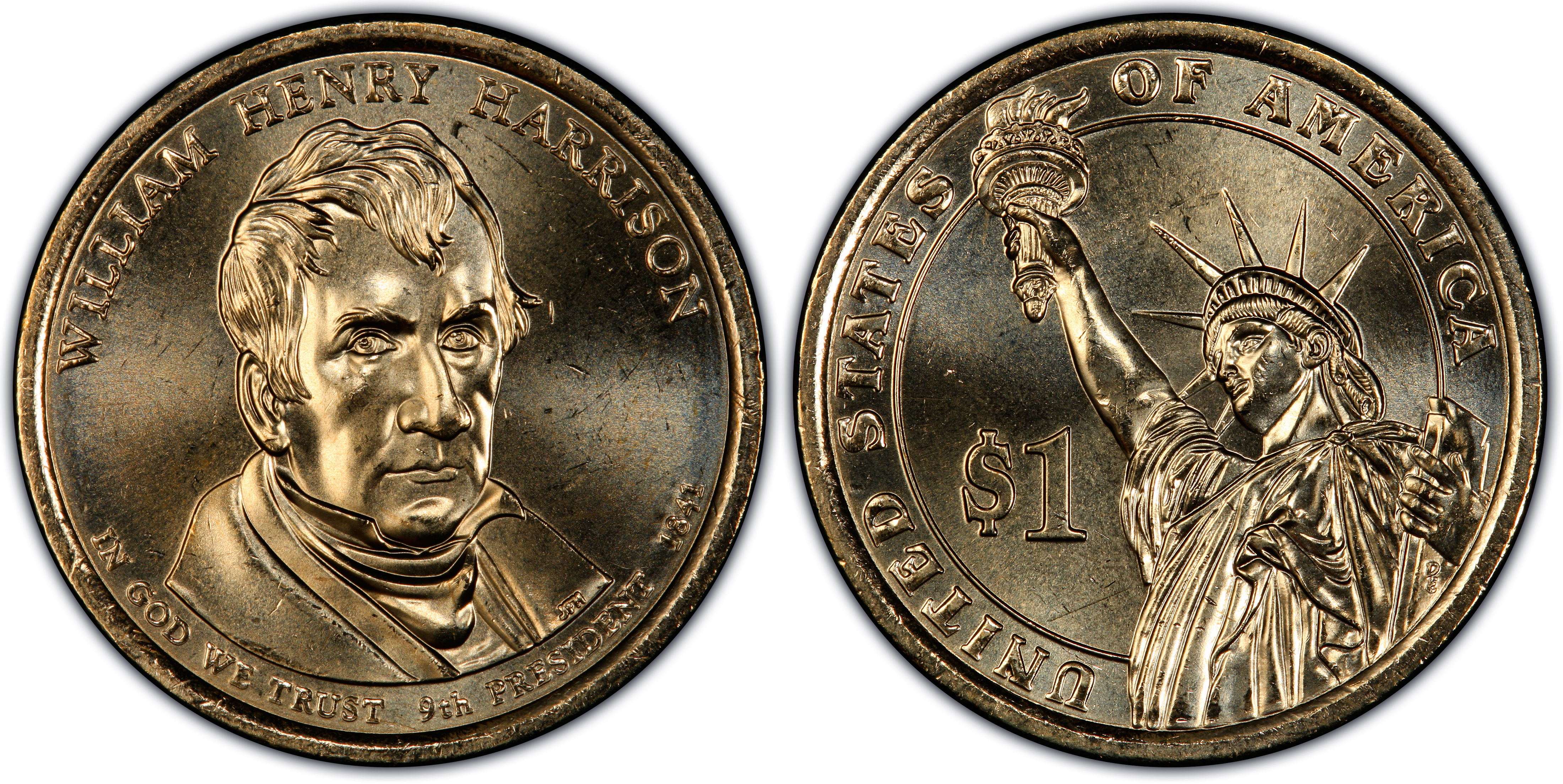 2009-D $1 William Henry Harrison Position A (Regular Strike