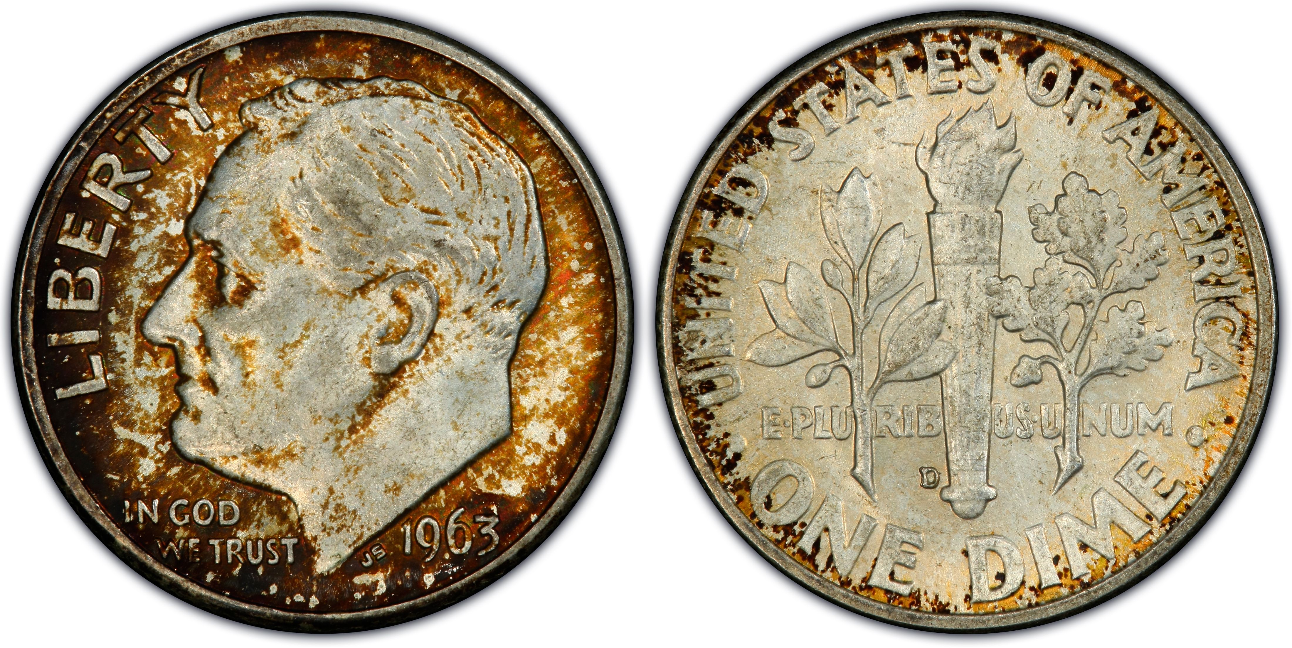 シルバー ゴールド アンティークコイン 1963 DDR PROOF ROOSEVELT DIME