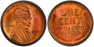 PCGS #2442 (MS, Red and Brown)     65