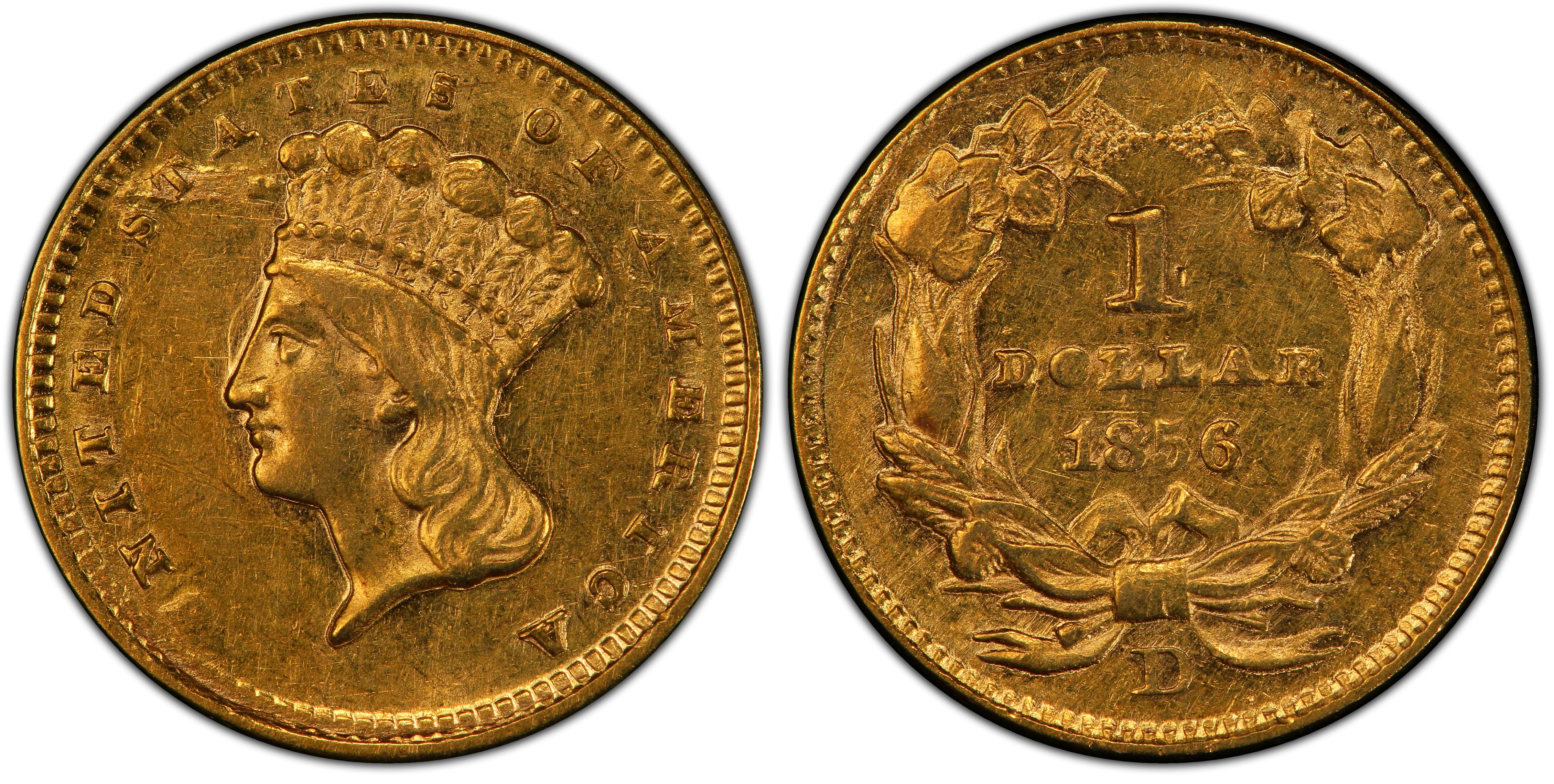 Images of Gold Dollar 1856-D G$1 - PCGS CoinFacts