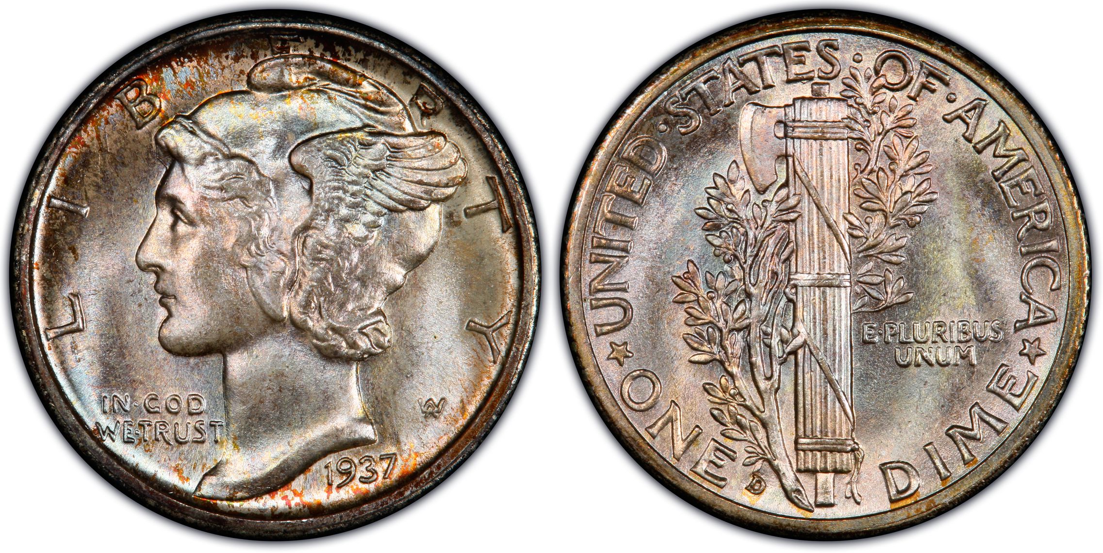 1937-D 10C (Regular Strike) Mercury Dime - PCGS CoinFacts