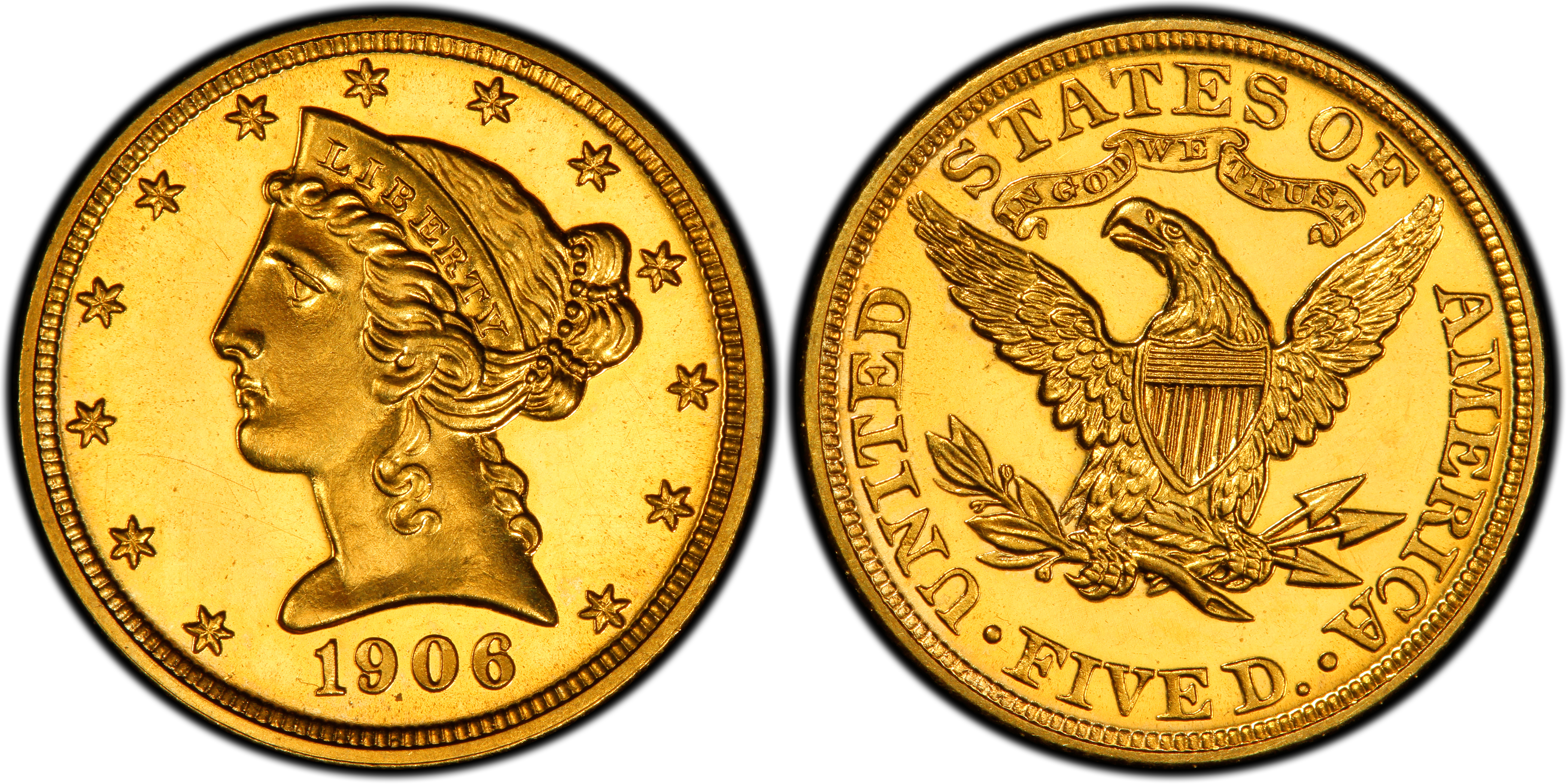 1906 $5 (Proof) Liberty Head $5 - PCGS CoinFacts