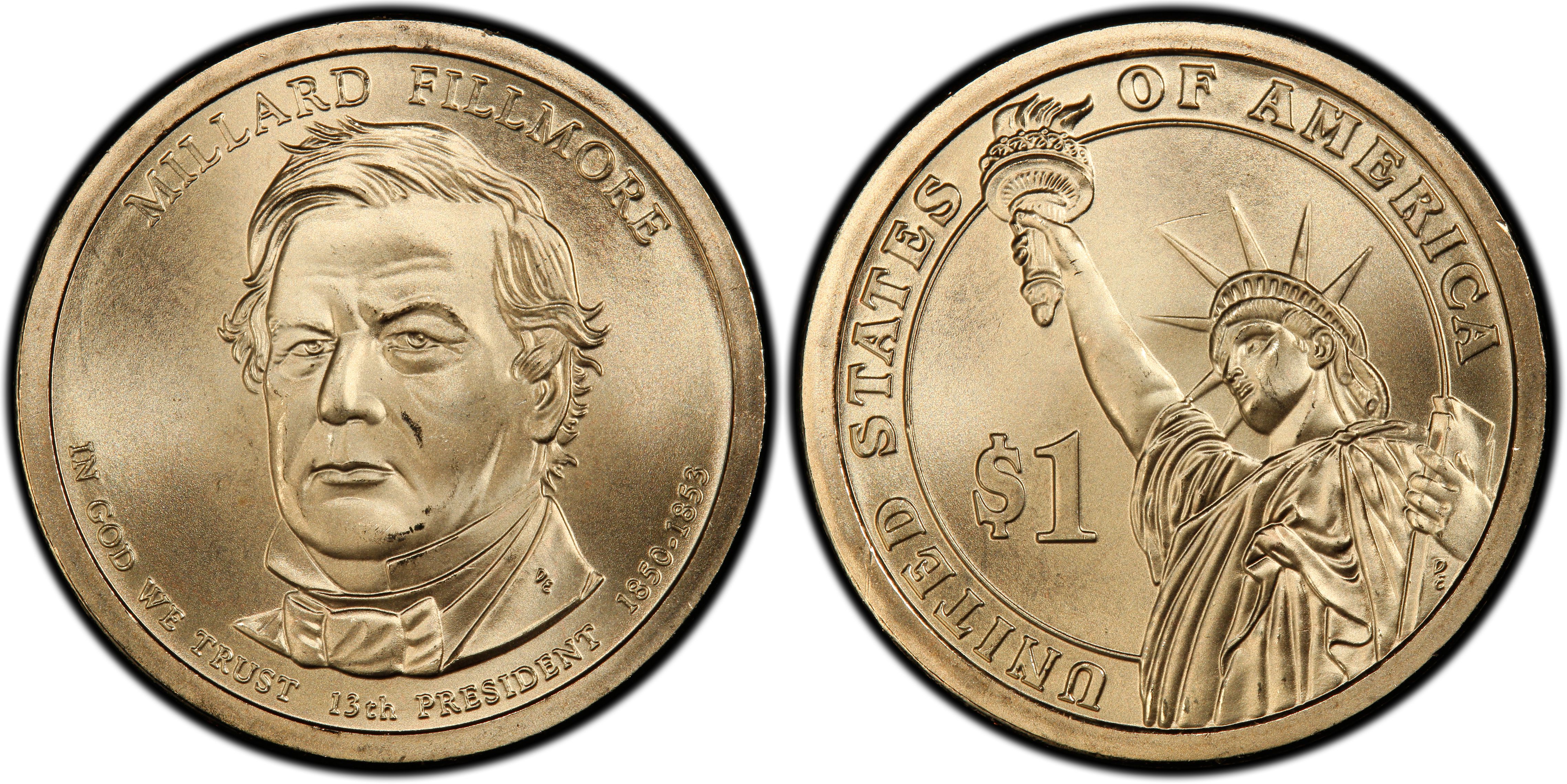 2010-P President Millard Fillmore Dollar-UNCIRCULATED 1 Coin 