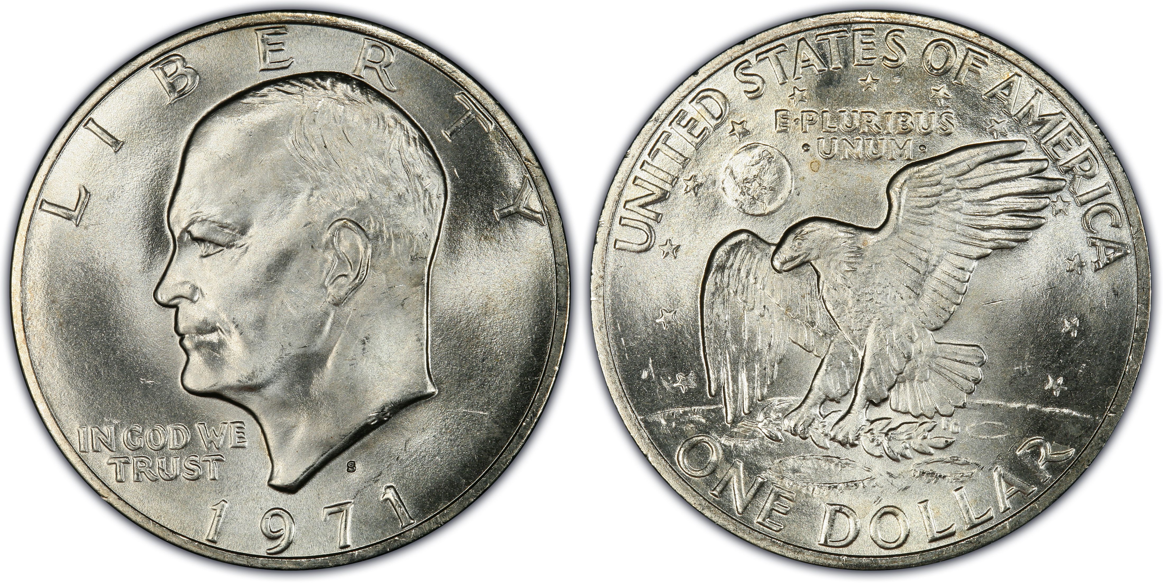 1971-S $1 Silver (Regular Strike) Ike Dollar - PCGS CoinFacts