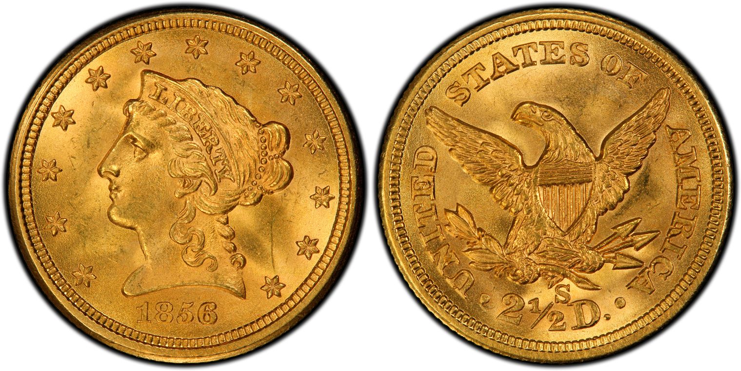 1856-S $2.50 (Regular Strike) Liberty Head $2.5 - PCGS CoinFacts