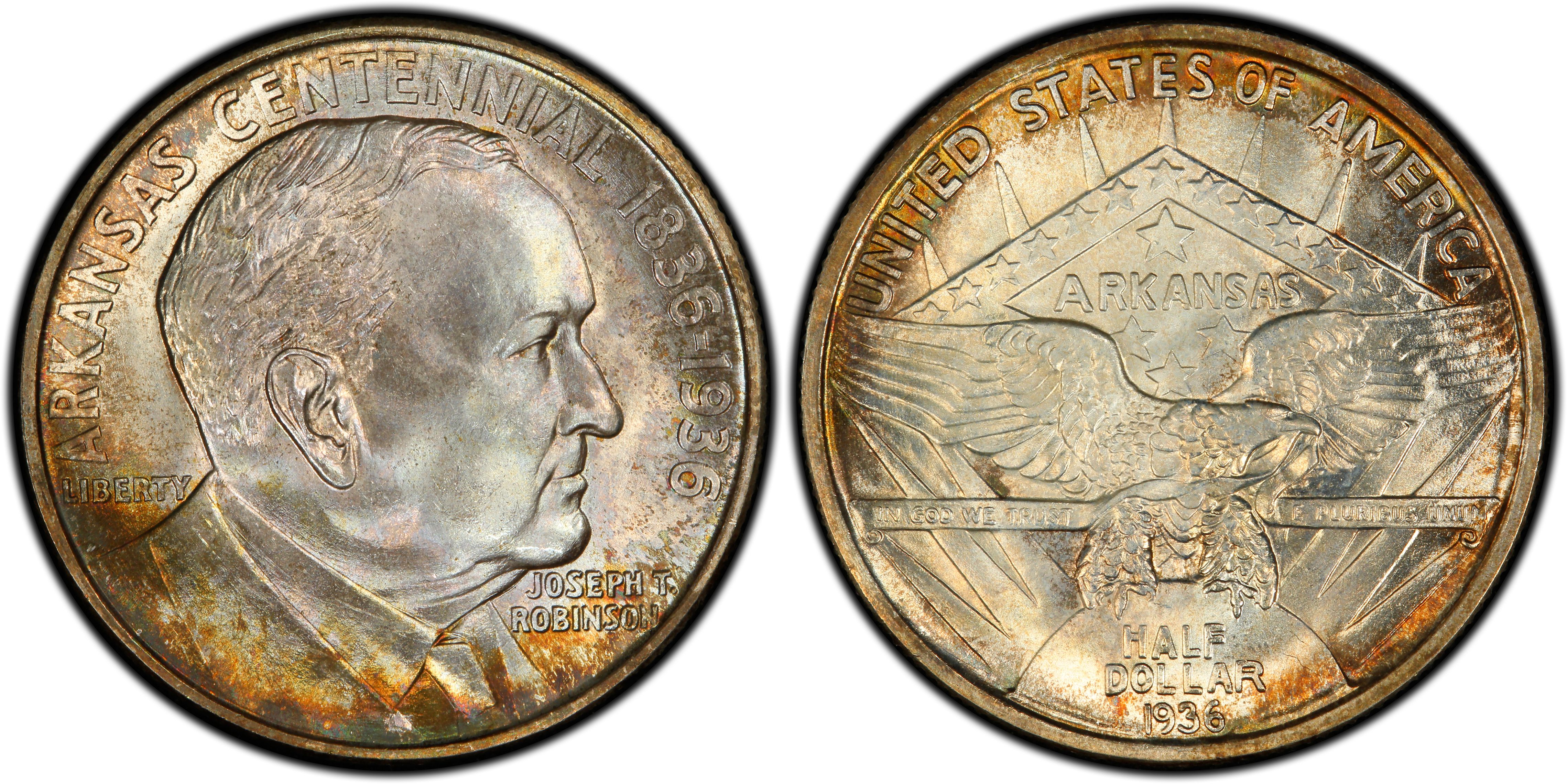 1936 50C Robinson (Regular Strike) Silver Commemorative - PCGS