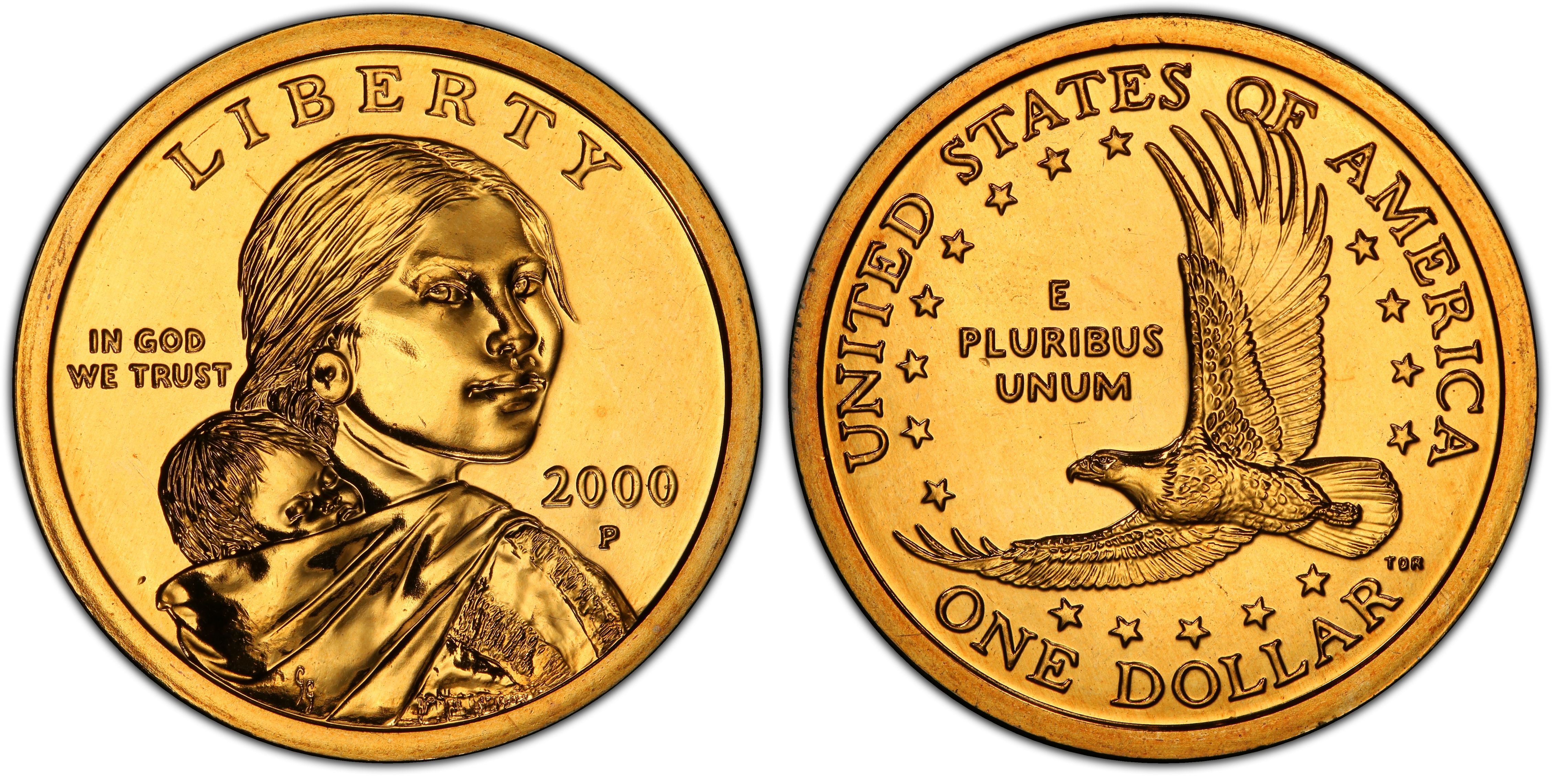 Low Production US MINT 2000-P  Native American Sacagawea $1 Key Chain